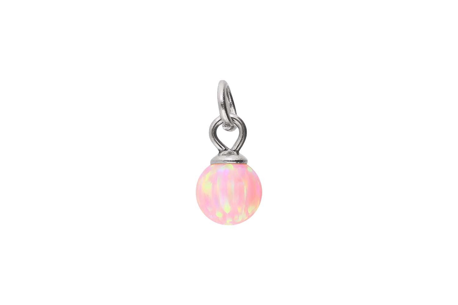 PIERCINGLINE Piercing-Set Chirurgenstahl Anhänger für Clicker SYNTHETISCHER OPAL (Piercing-Anhänger, 1-tlg)
