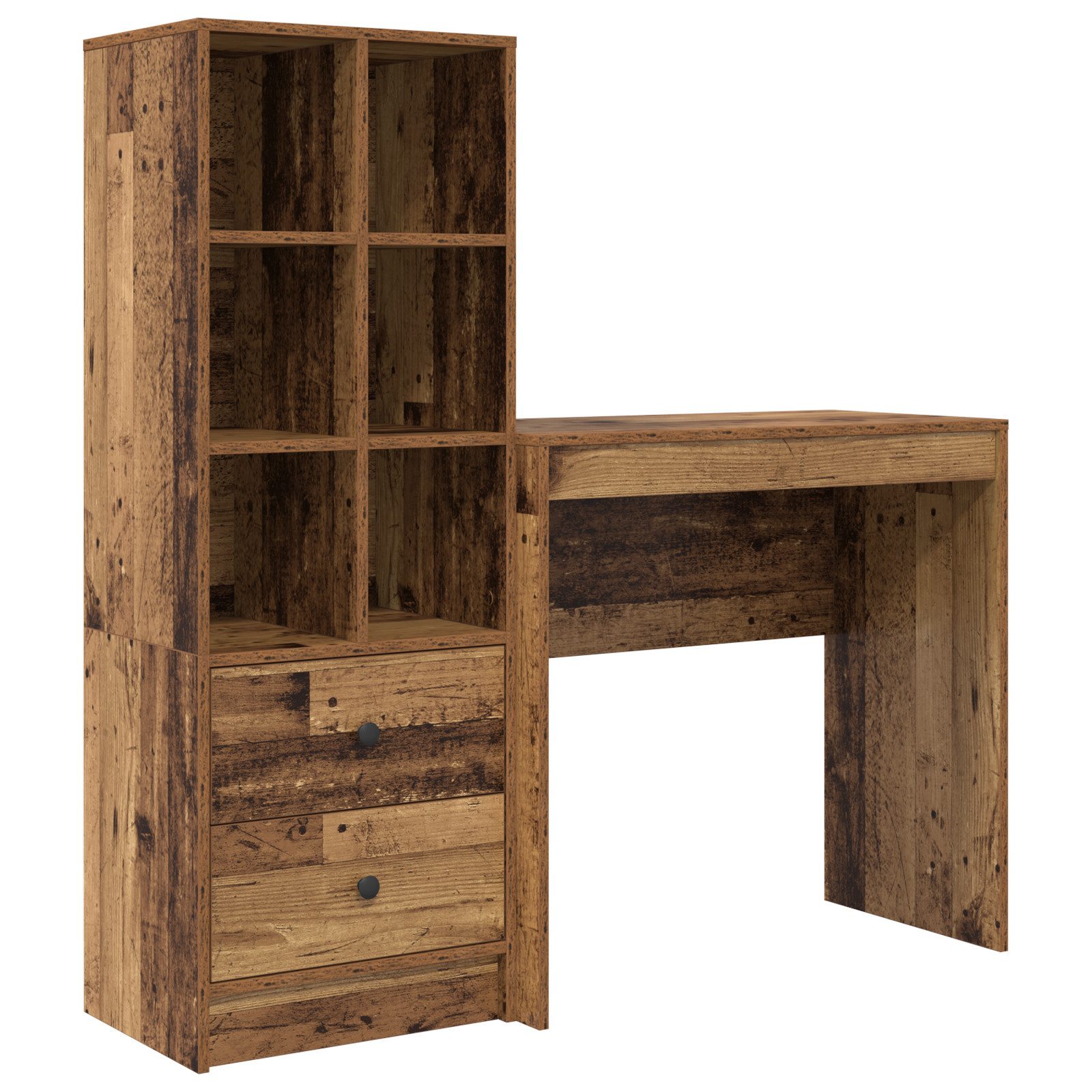 vidaXL Sideboard Schreibtisch mit Stauraum Altholz günstig online kaufen
