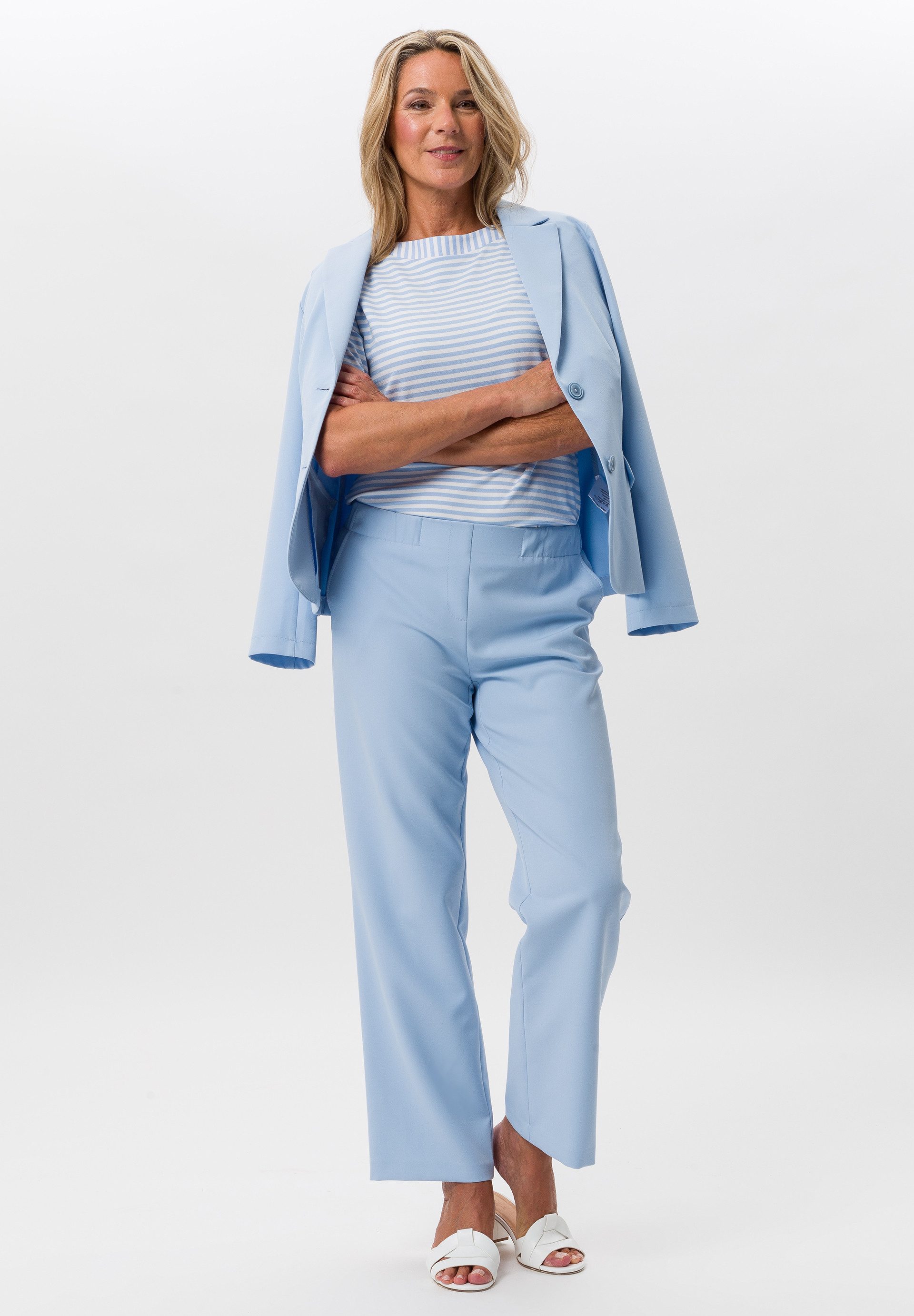 FRANK WALDER Kurzarmshirt mit U-Boot-Ausschnitt