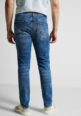 STREET ONE MEN Regular-fit-Jeans mit cooler Used-Optik