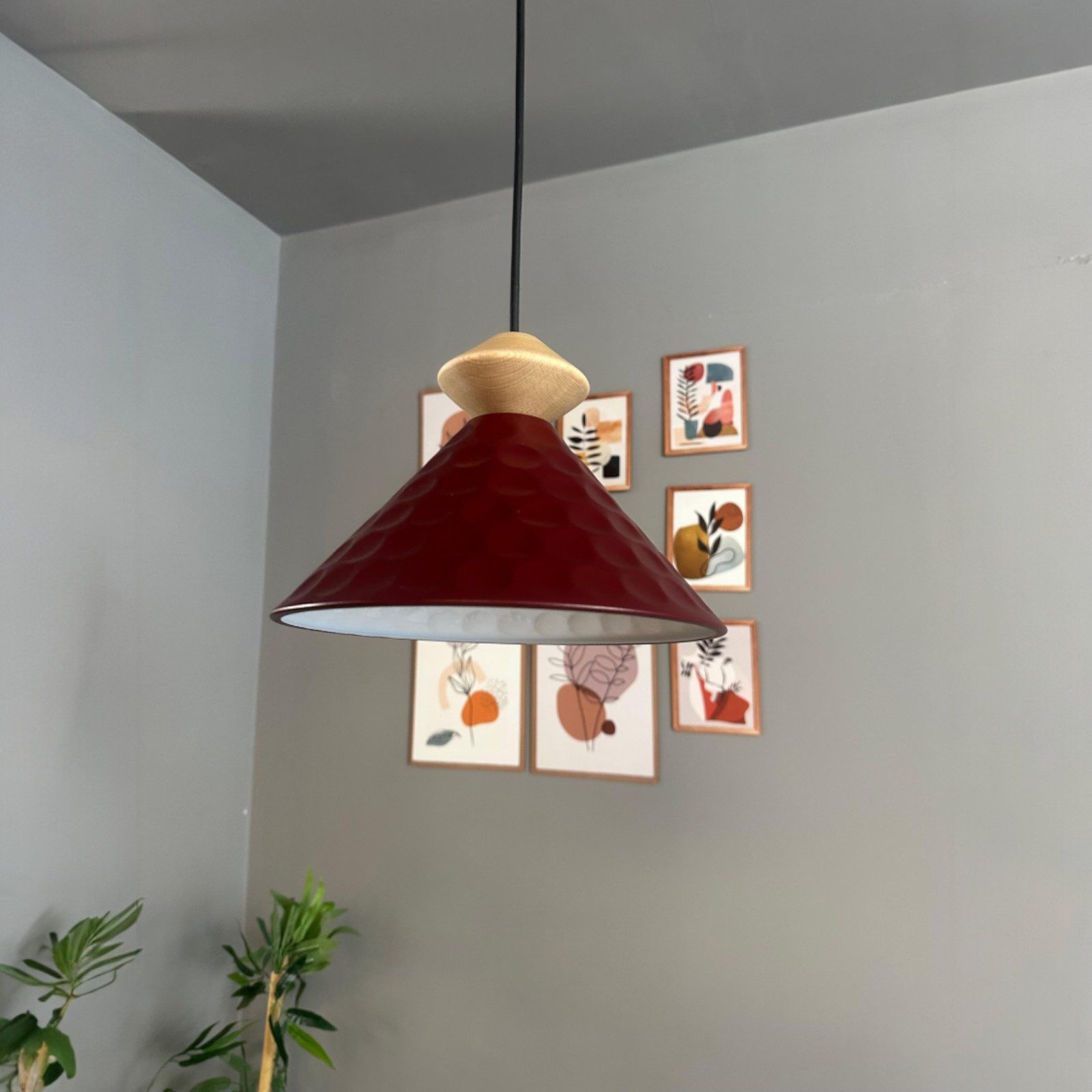 Bamyum Pendelleuchte Rumy Kreisel Metall Modern Pendelleuchte, ohne Leuchtmittel