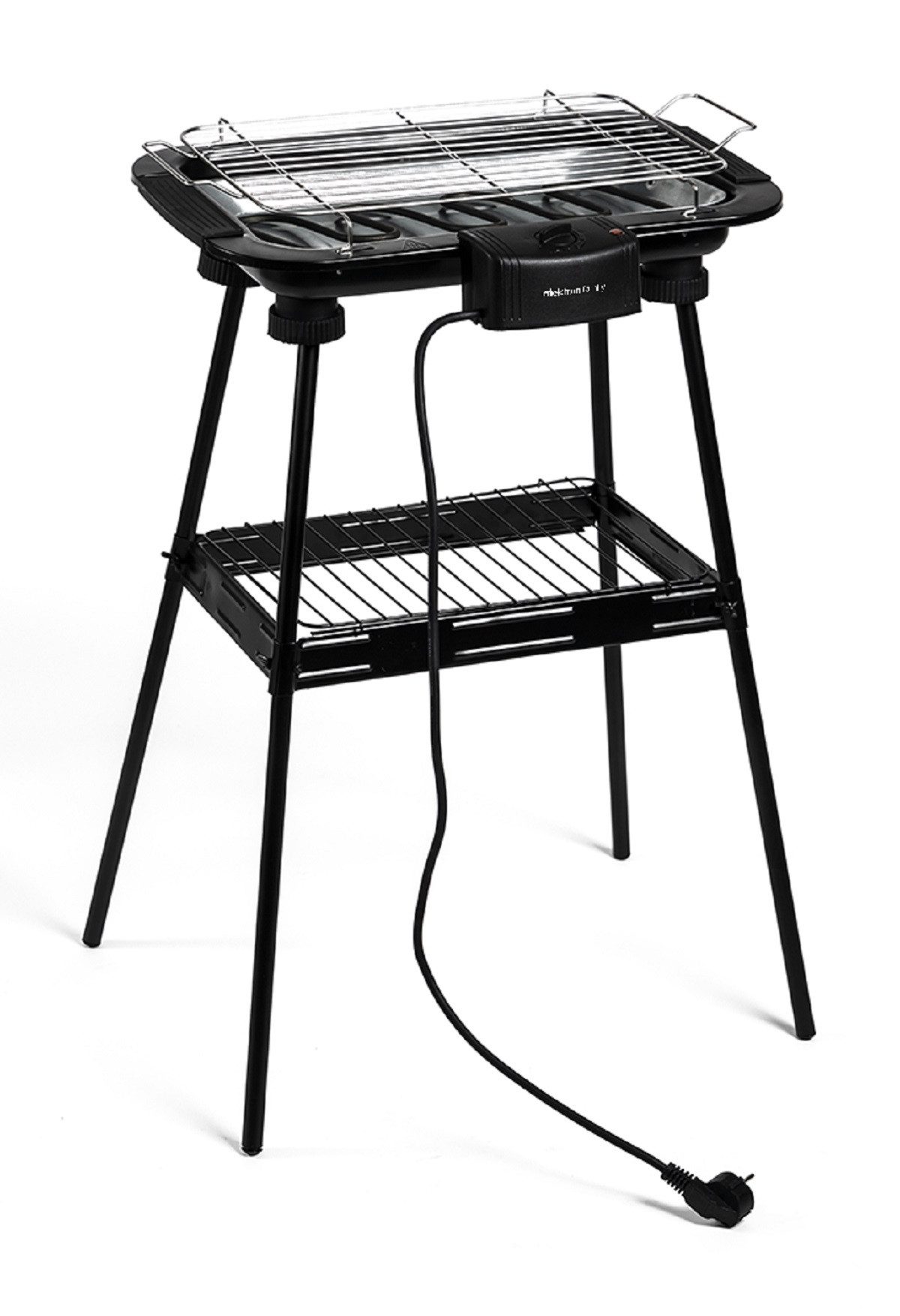 Melchioni Elektro-Standgrill 2000W Elektrischer Grill mit Ständer BBQ2