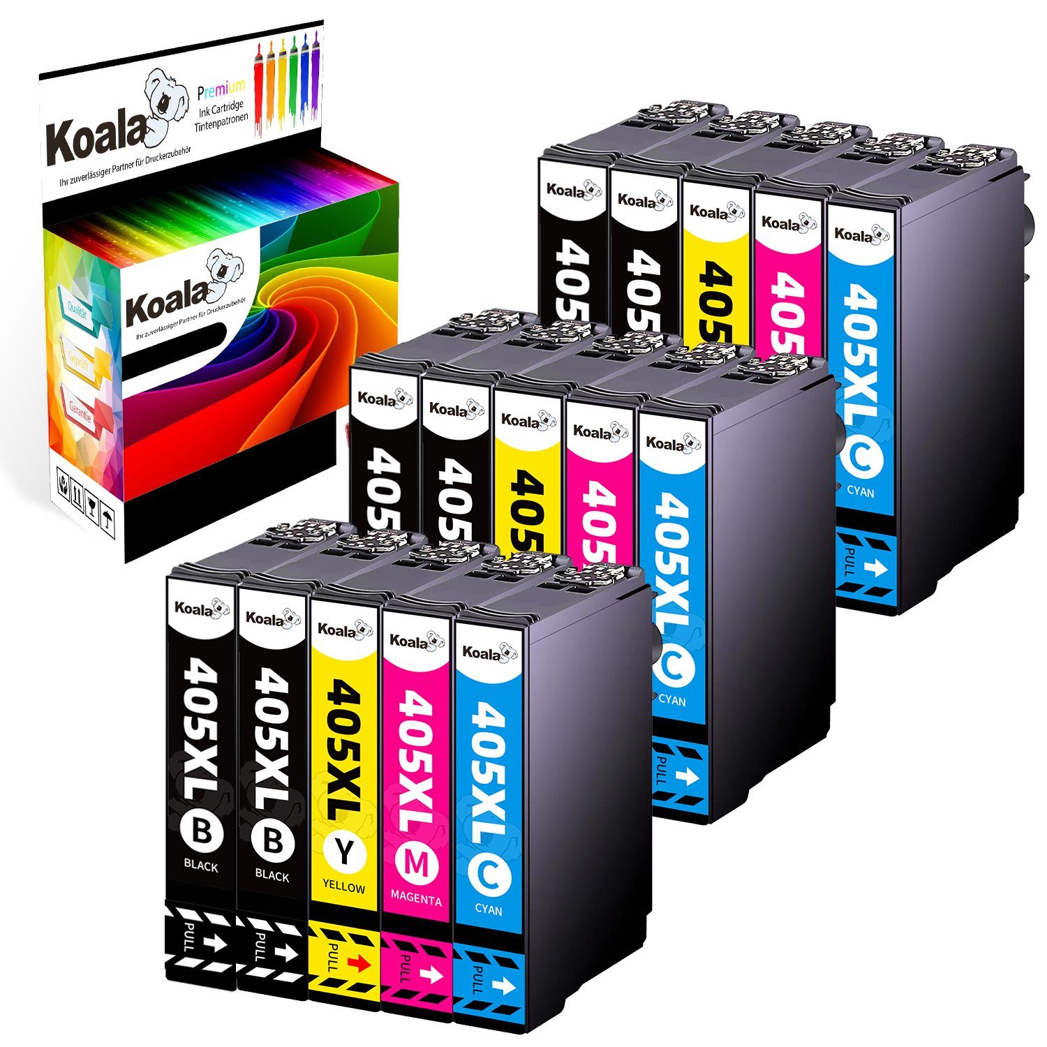 Druckerpatronen XL WorkForce Pro (Packung, Pro XL 4820 405 Multipack Epson WorkForce C13T05G64010 WF 405 für Tintenpatrone Epson 3830 15er 7830) 4825 Koala 405XL