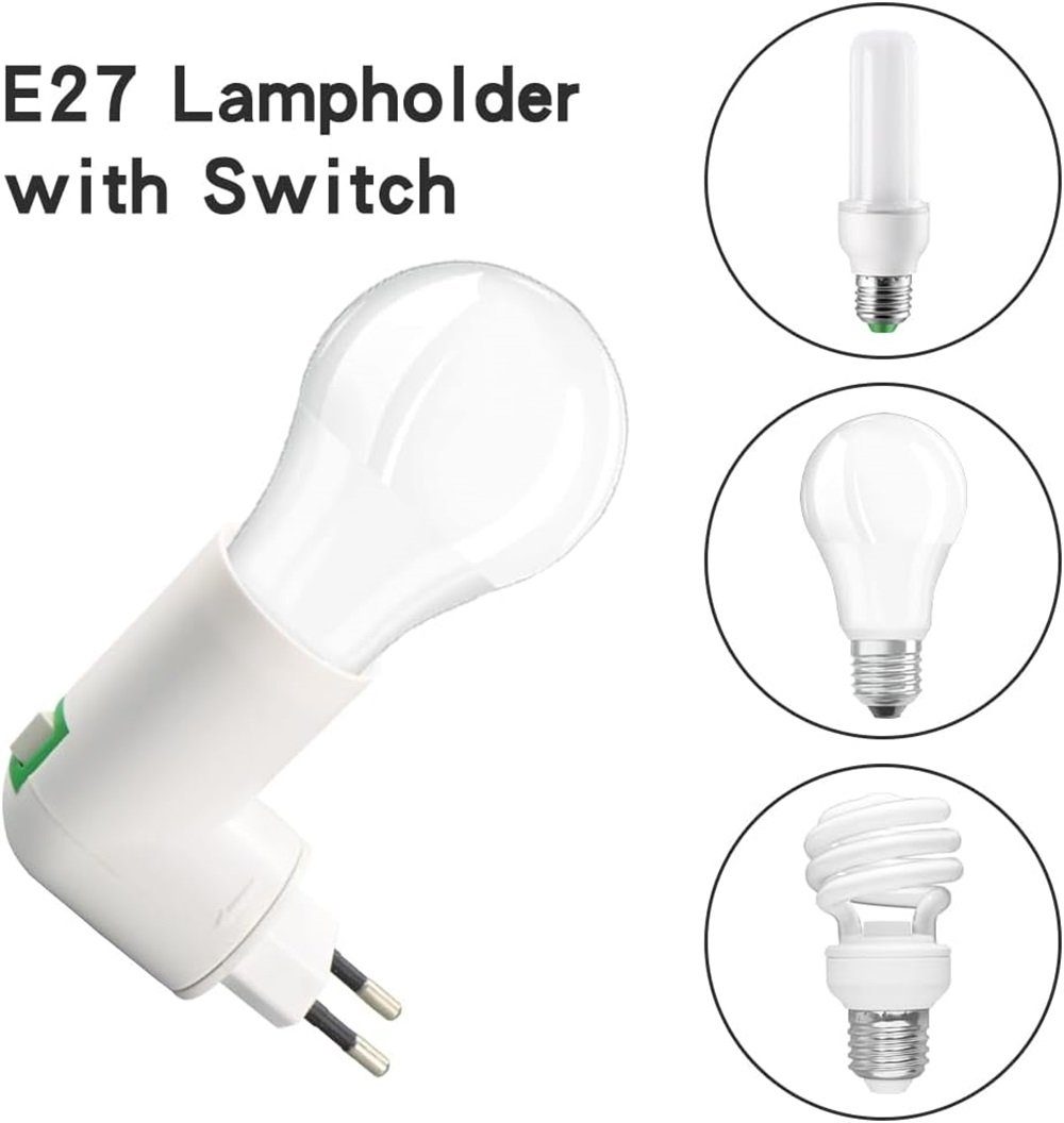 mit 25 Ohne Kabel Stück Lampenfassung Lampenfassung E27 Drehbar,PBT DOPWii Schalter 180°