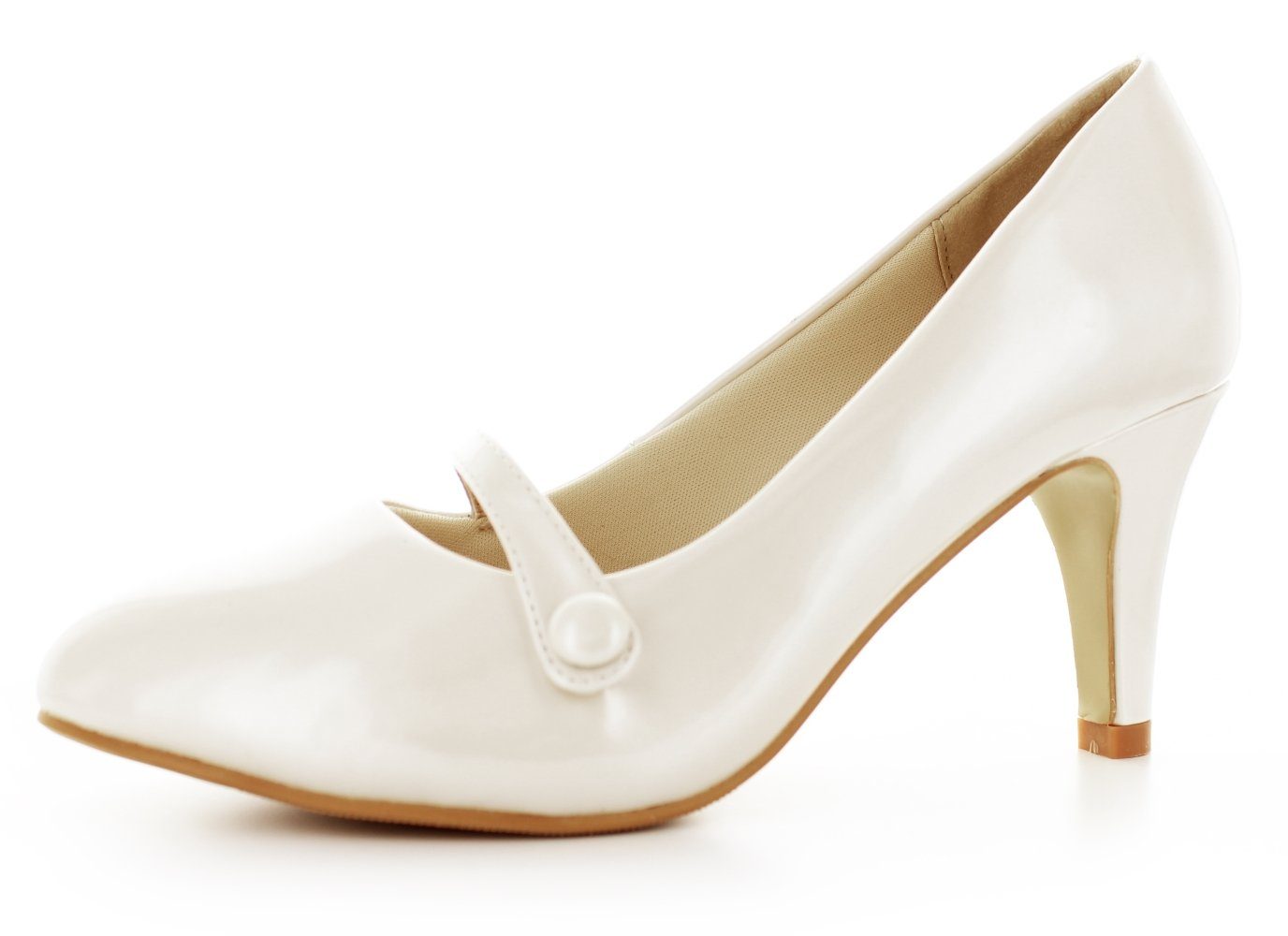 White Lady 824 ivory - Lack Brautschuhe Pumps günstig online kaufen