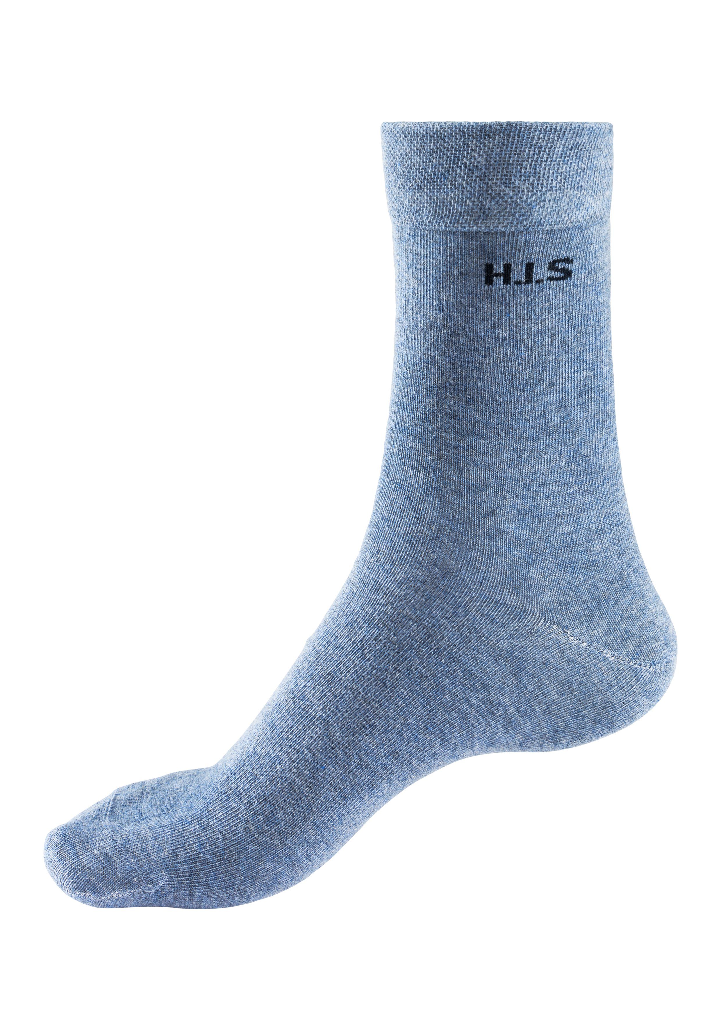 H.I.S Socken (Packung, 4-Paar) mit druckfreiem Bündchen