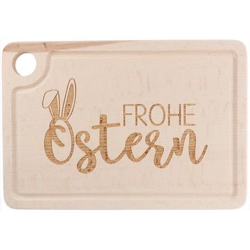 Spruchreif® Schneidebrett Schneidebrett aus Holz mit Eierhalter