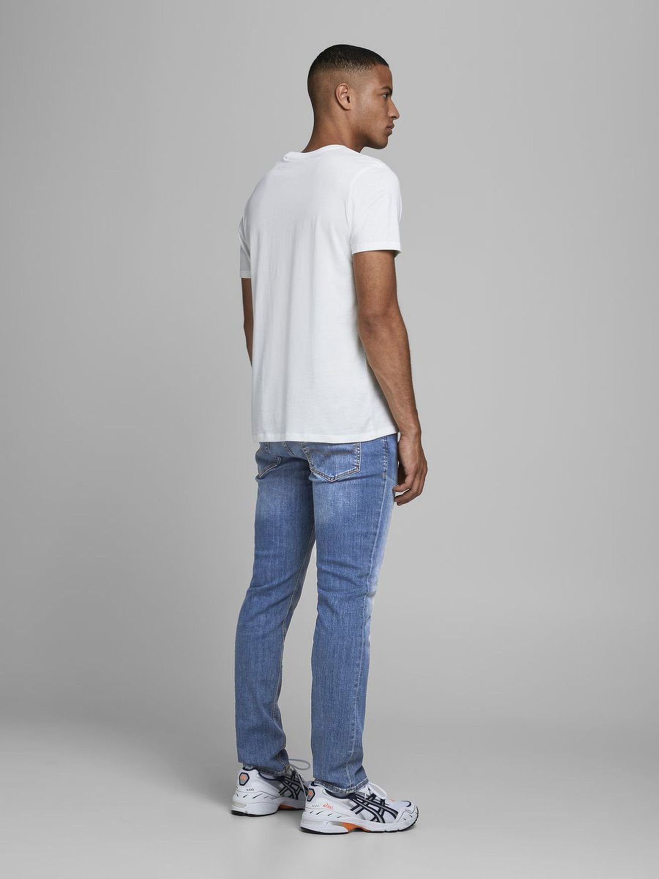 GLENN Slim-fit-Jeans AM Blau JJI Tapered in Jones Jeans (1-tlg) Jack ORIGINAL GLENN Skinny & 3465
