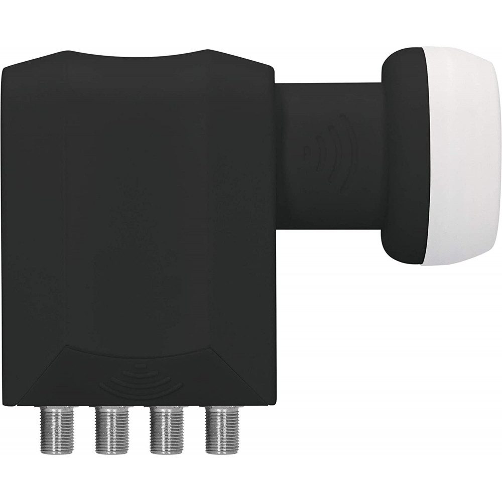 TechniSat Technisat Octo-LNB Schwarz für Satellitenempfang. Universal-Octo-LNB (Hohe Verstärkung von 65 dB)