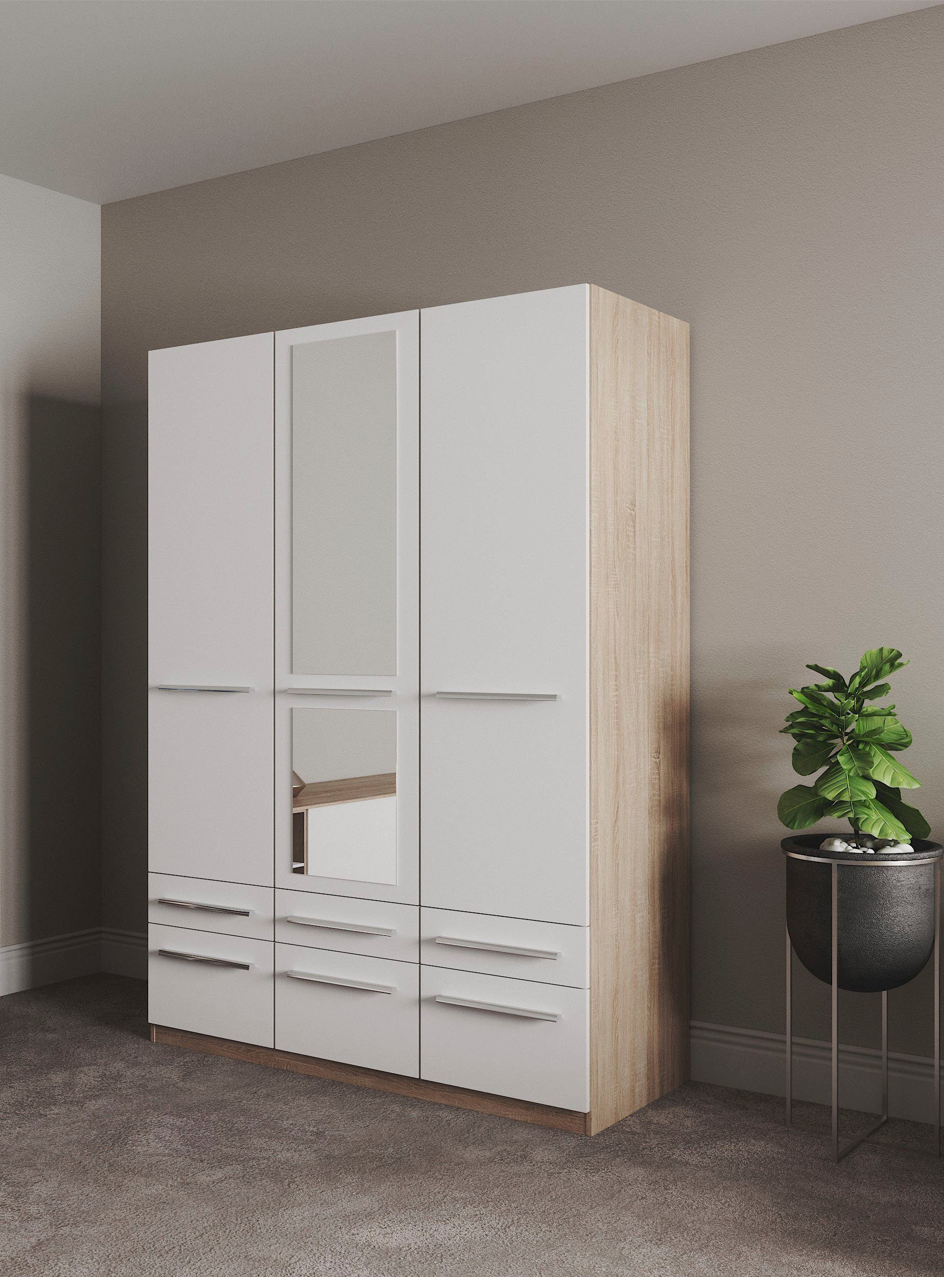 priess Kleiderschrank "Schrank Garderobe Wäscheschrank Barcelona in 5 Breit günstig online kaufen
