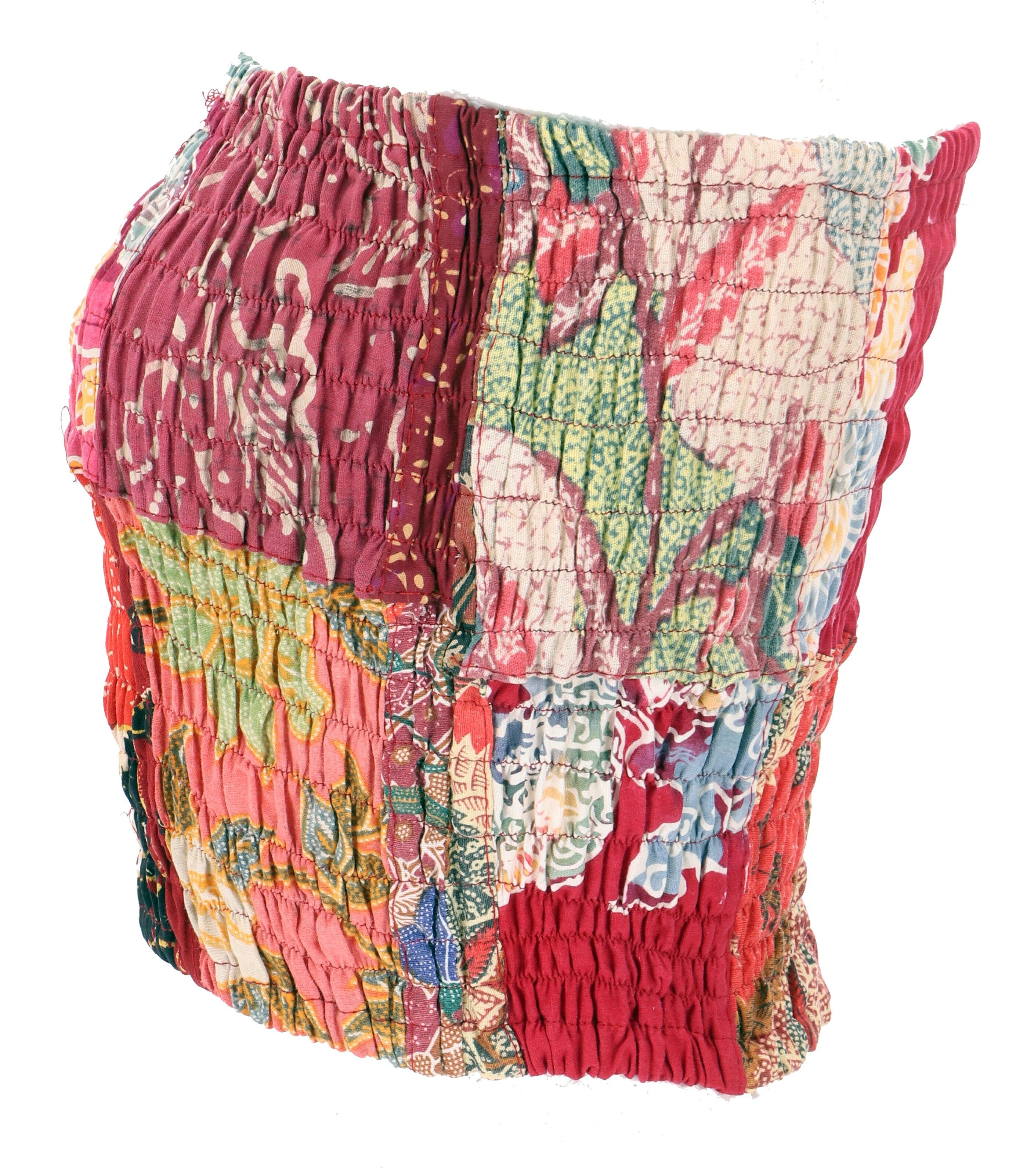 Guru-Shop T-Shirt Boho Patchwork Tube Top, günstig online kaufen