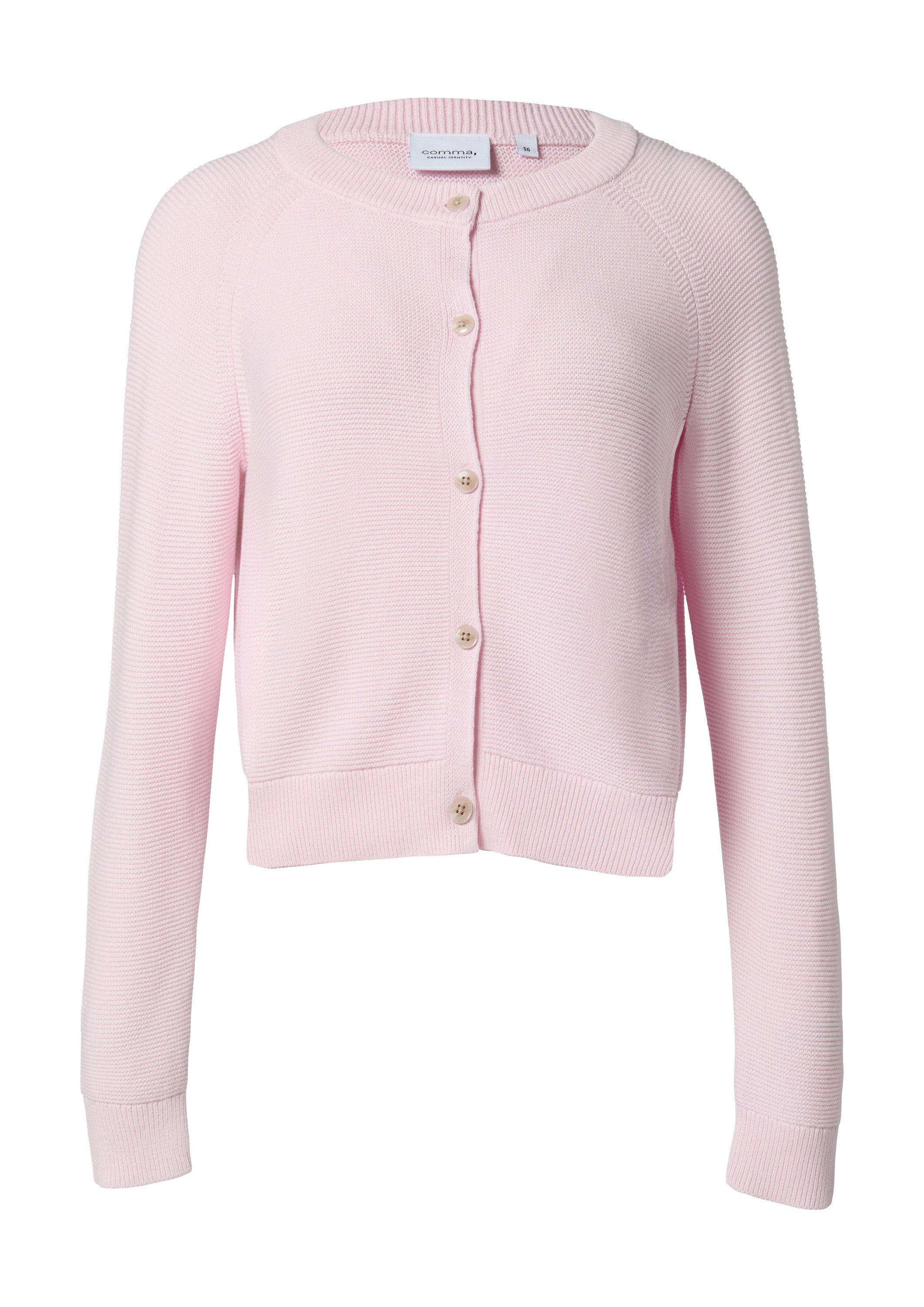 comma Cardigan Strickjacke Kurze Strickjacke mit günstig online kaufen