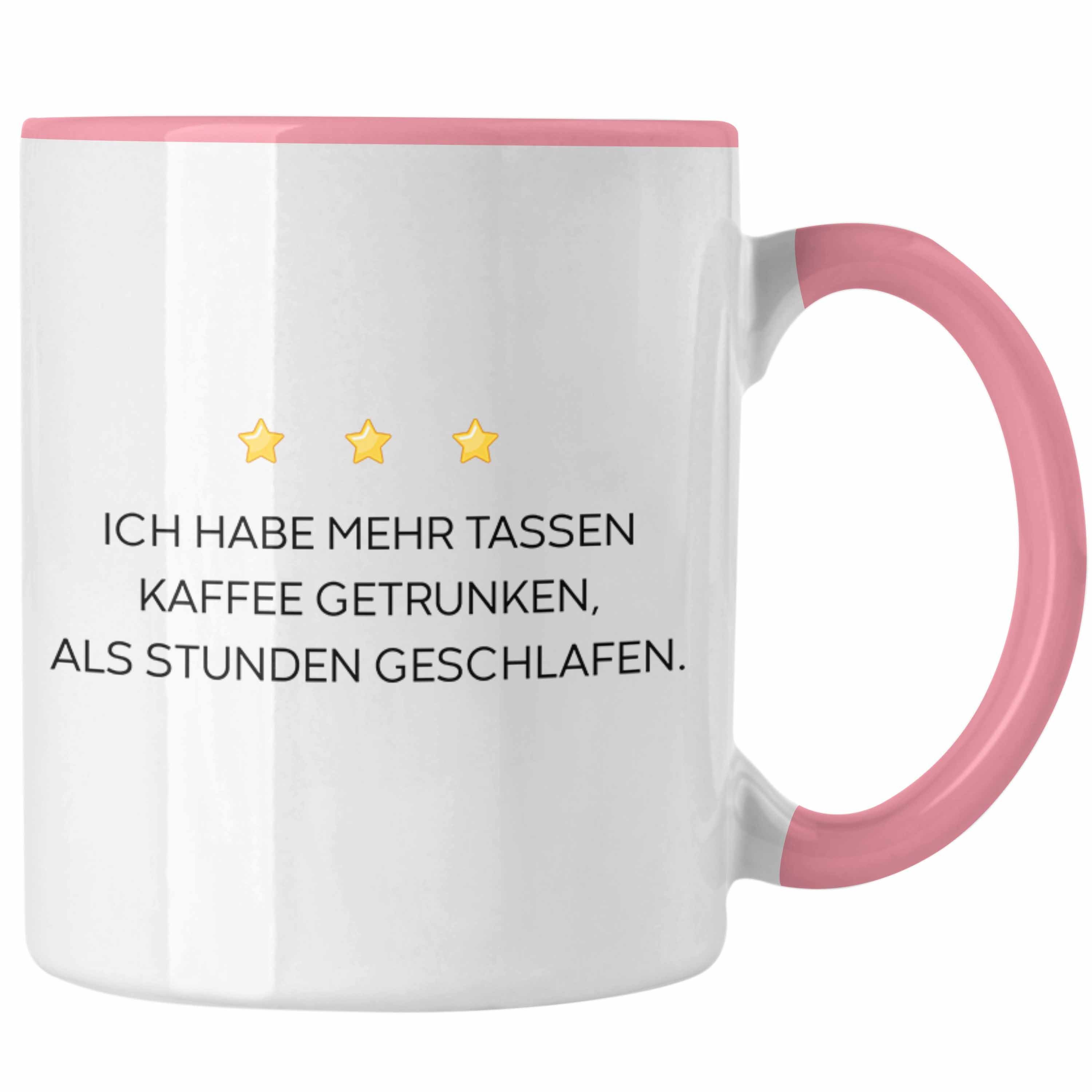 Trendation Tasse Trendation - Lustige Tasse mit Spruch für Frauen Männer Arbeit Büro Lustig Tassen Becher mit Sprüchen Kollegin Geschenk Sarkasmus Kaffee Rosa