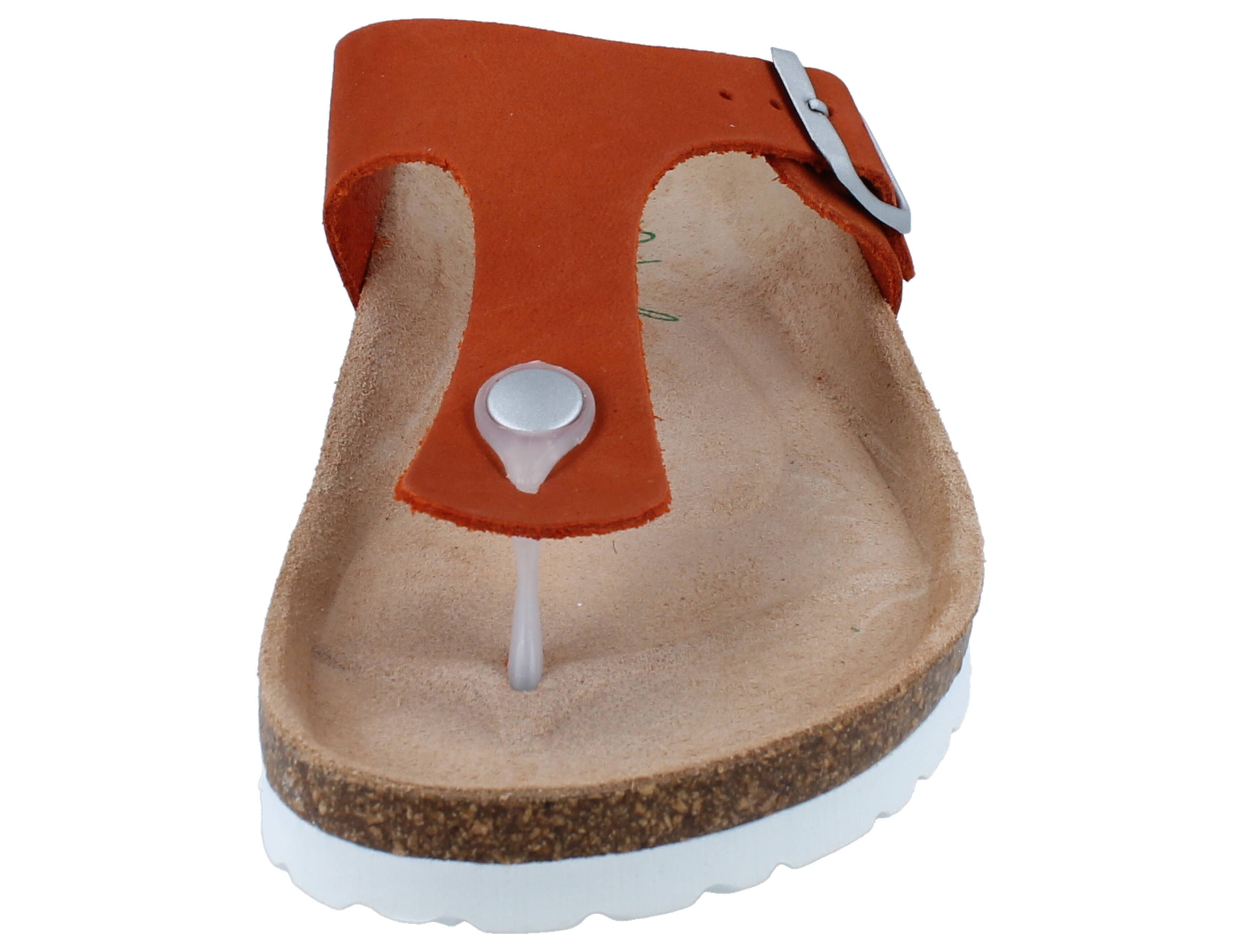natural Sense NATURAL SENSE Damen Zehentrenner orange Leder - Größe: 40 Zehentrenner