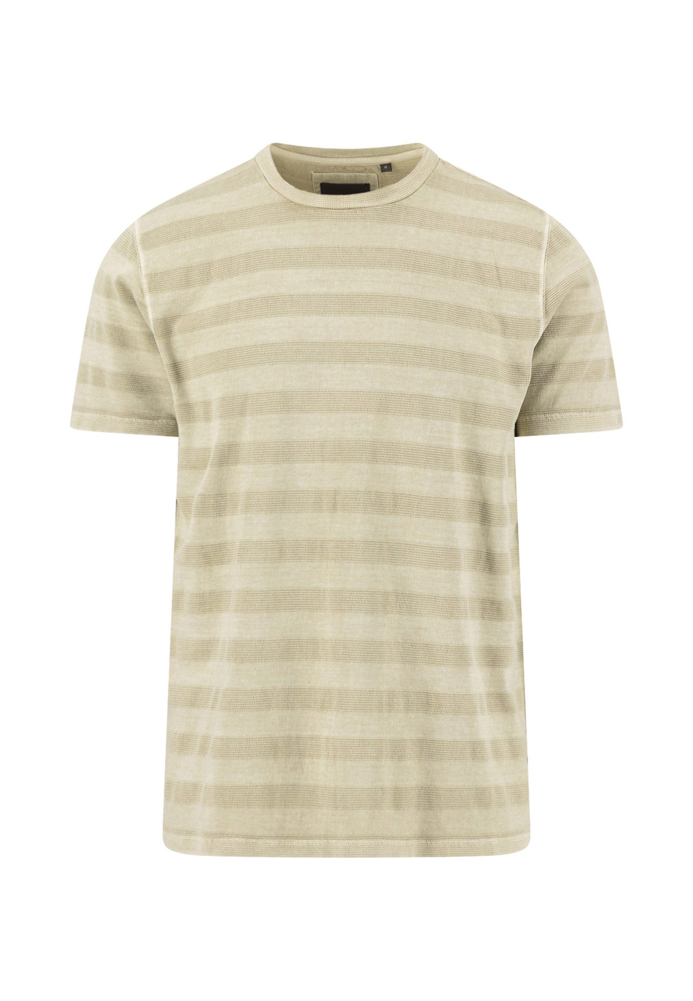 FYNCH-HATTON Kurzarmshirt Jacquard Tee striped