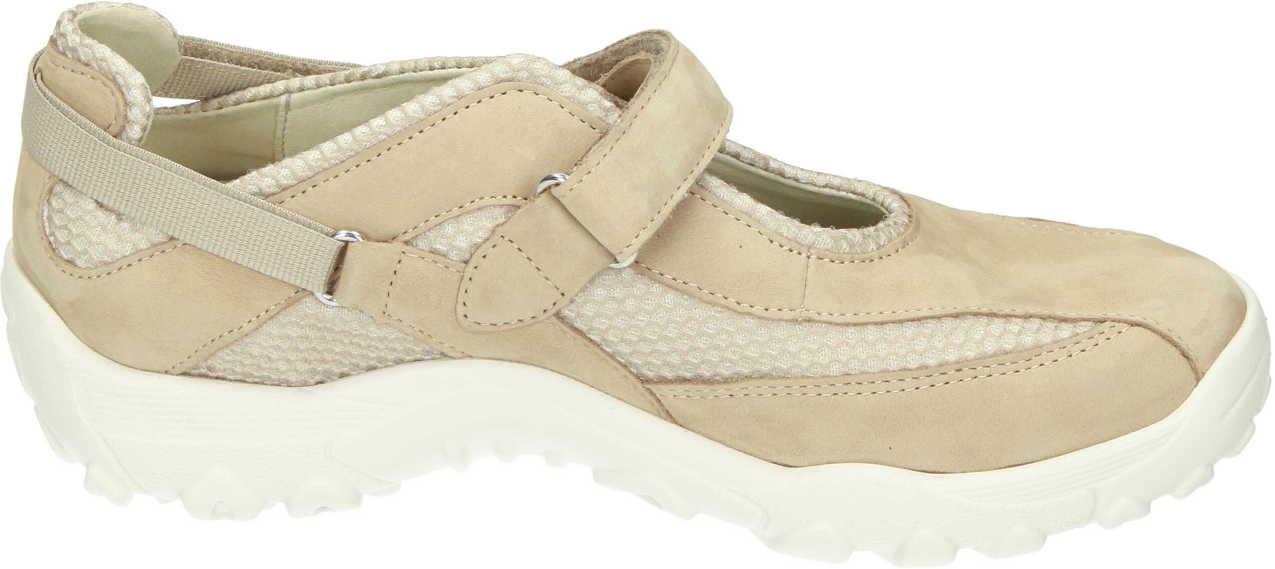 Klettschuh Waldläufer Klettschuhe beige Textil aus