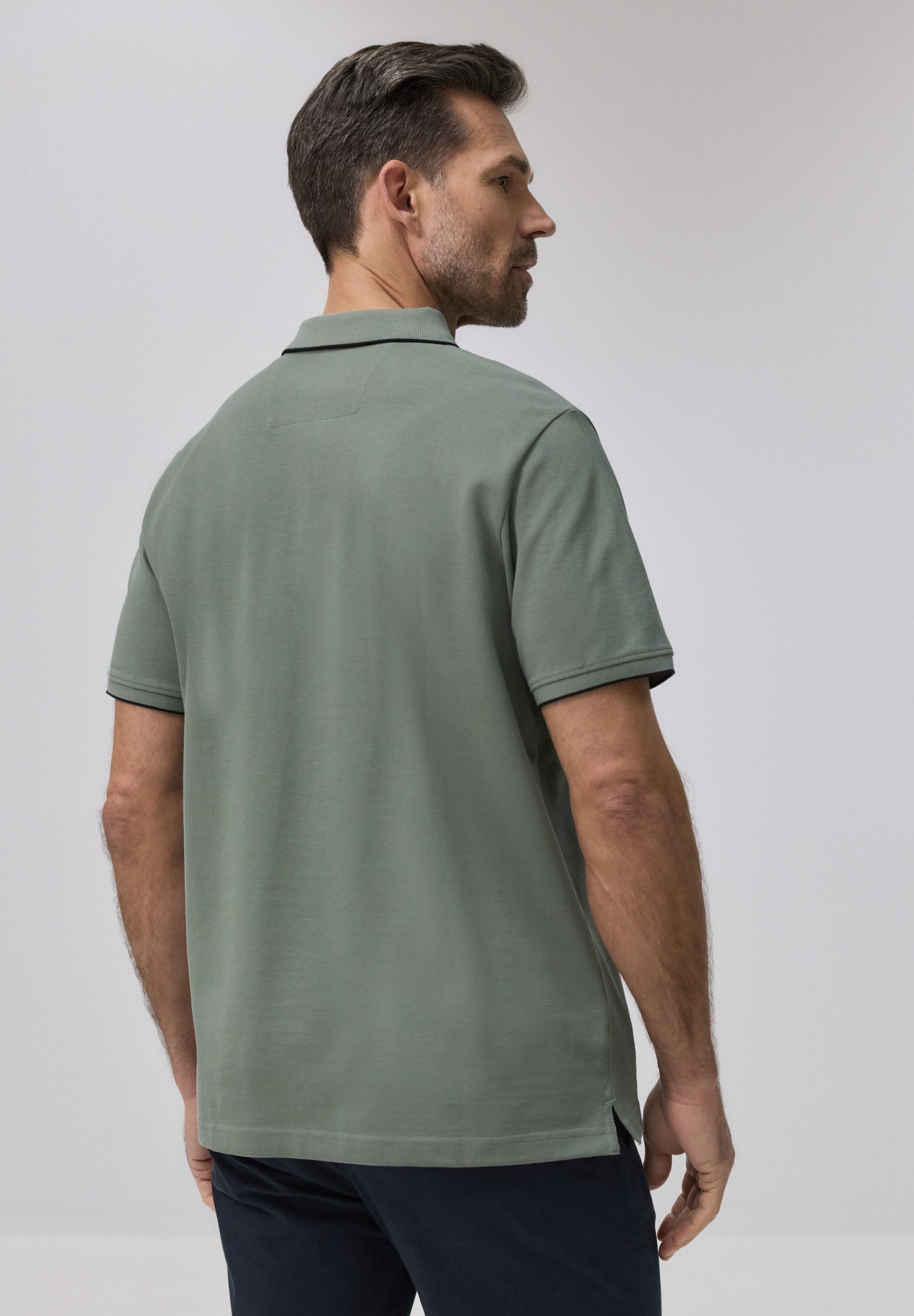 STREET ONE MEN Poloshirt aus reiner Baumwolle