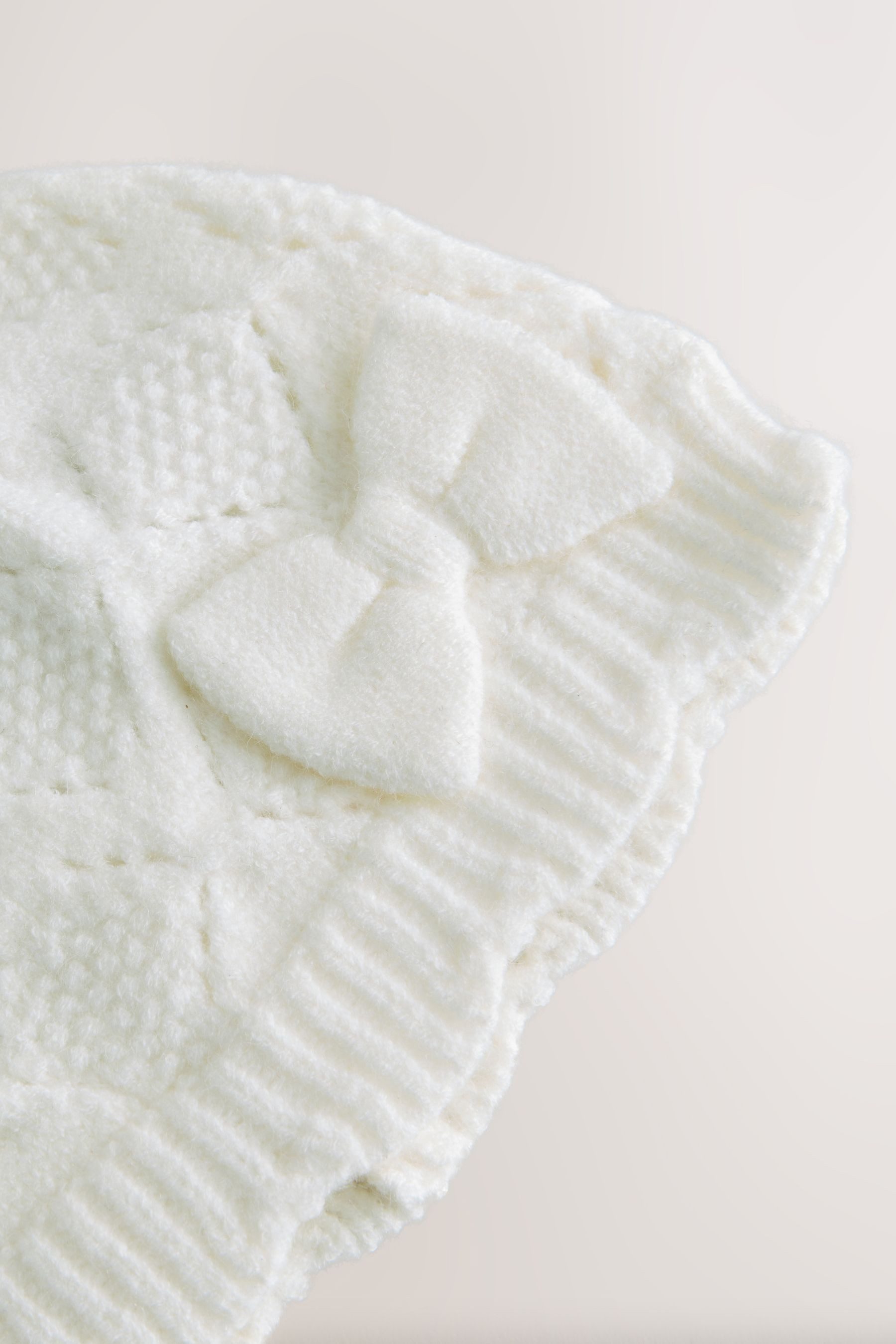 Next Strickmütze Strickmütze für Babys mit Schleife (1-St)