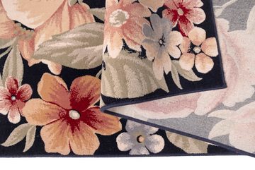 Wollteppich Floresti 7091, THEKO, rechteckig, Höhe: 10 mm, reine Wolle, romantisches Blumen Design