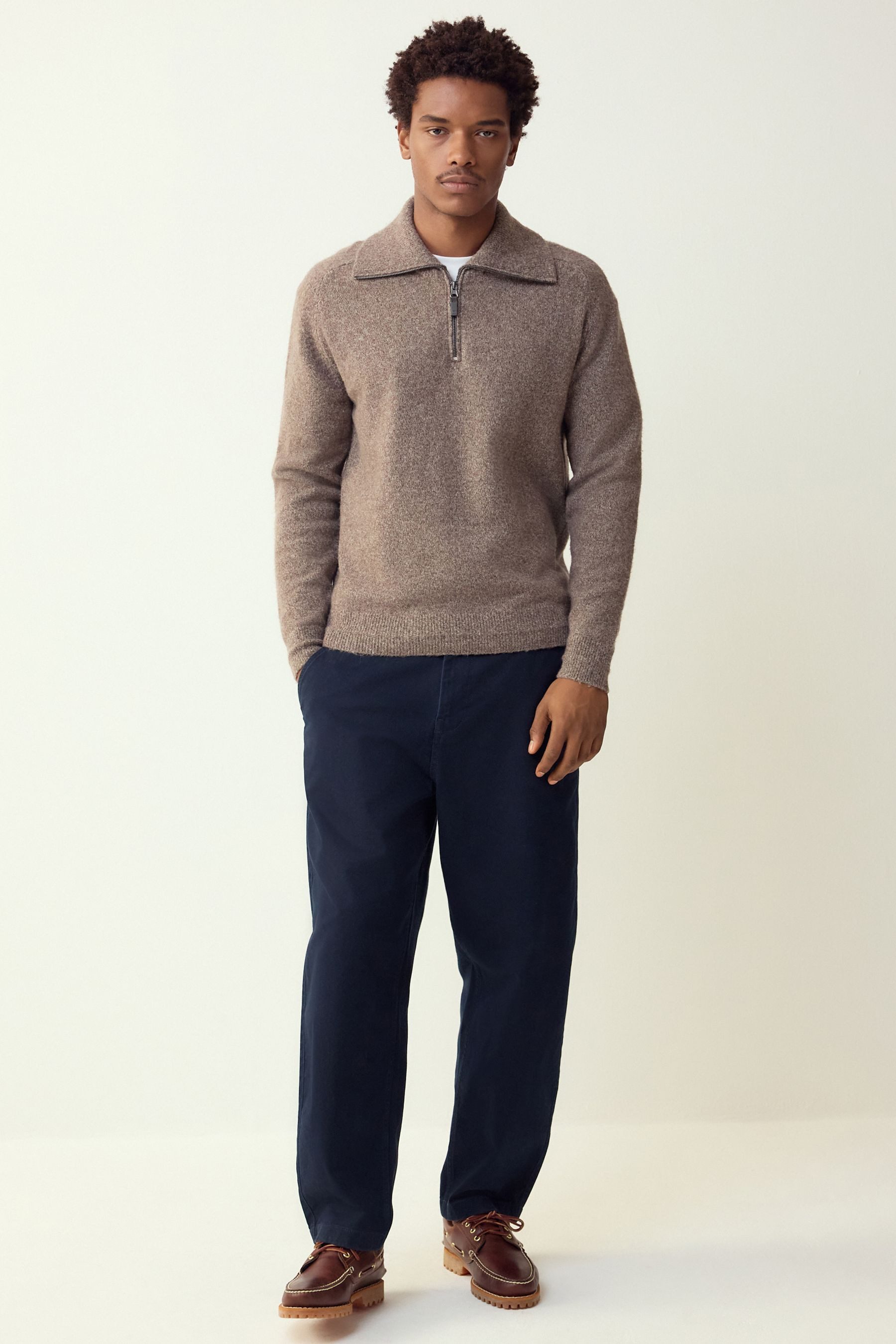 Next Troyer Regular Fit Troyer mit Viertel-Reißverschluss (1-tlg)