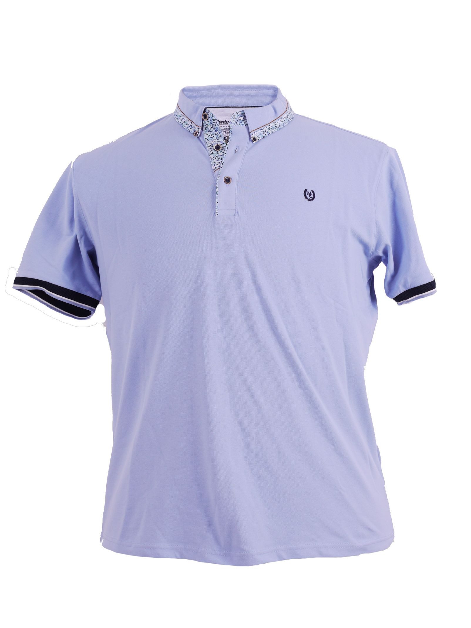 Mode Monte Carlo Poloshirt Poloshirt von Monte Carlo in Herren Übergrößen, hellblau