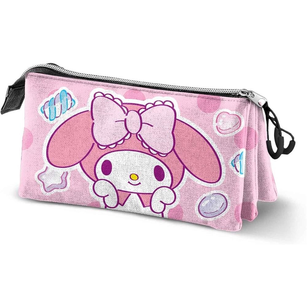 Karactermania Federmäppchen Hello Kitty Stiftemäppchen Schlampermäppchen Mäppchen Federmappe, 3 Fächer