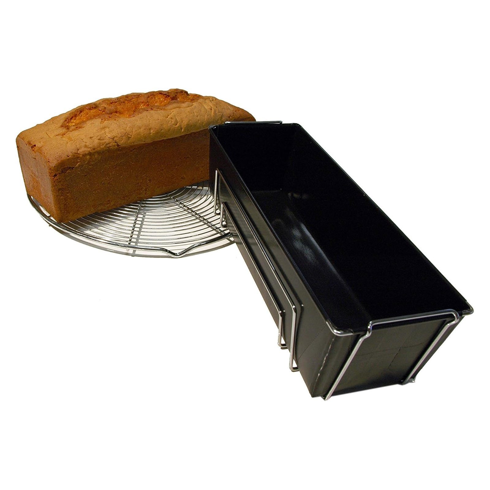 Durandal Backform Flexible Kastenform Rechteckig Kuchen Brot Brotform Kuchenform, (1-tlg), Antihaft 30 × 10,5 × 8 cm bis 260 °C