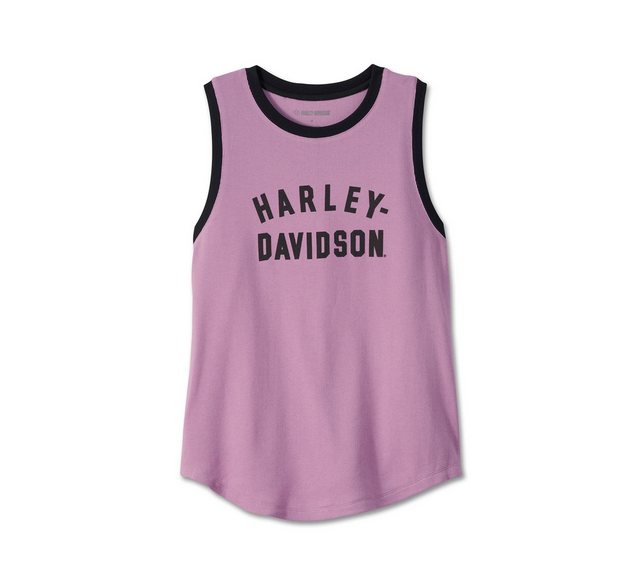 HARLEY-DAVIDSON Tanktop Damen Division Solid Tanktop Biker Shirt Ärmellos L günstig online kaufen