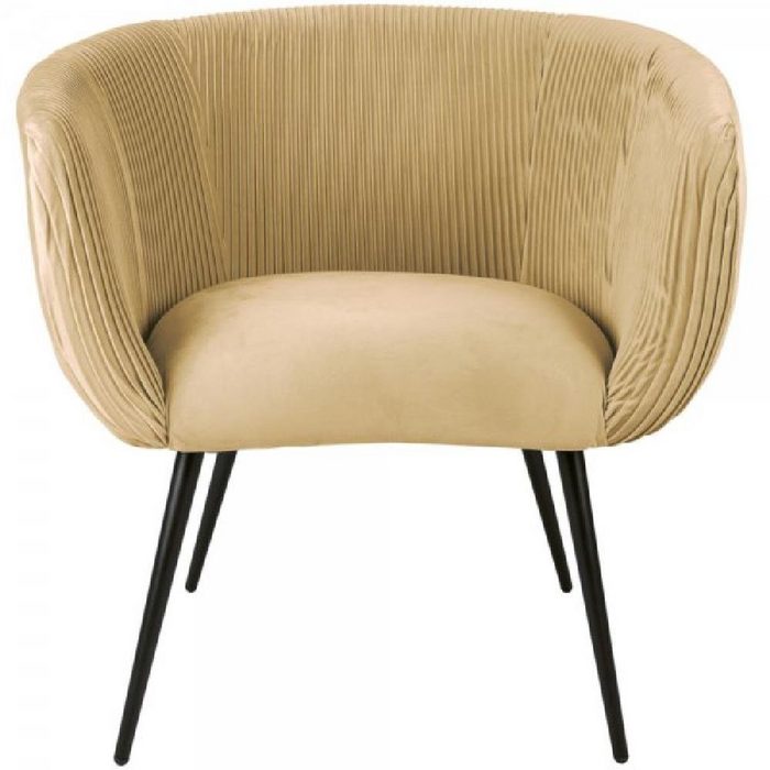 Leitmotiv Sessel Stuhl Chair Majestic Velvet Latte Brown