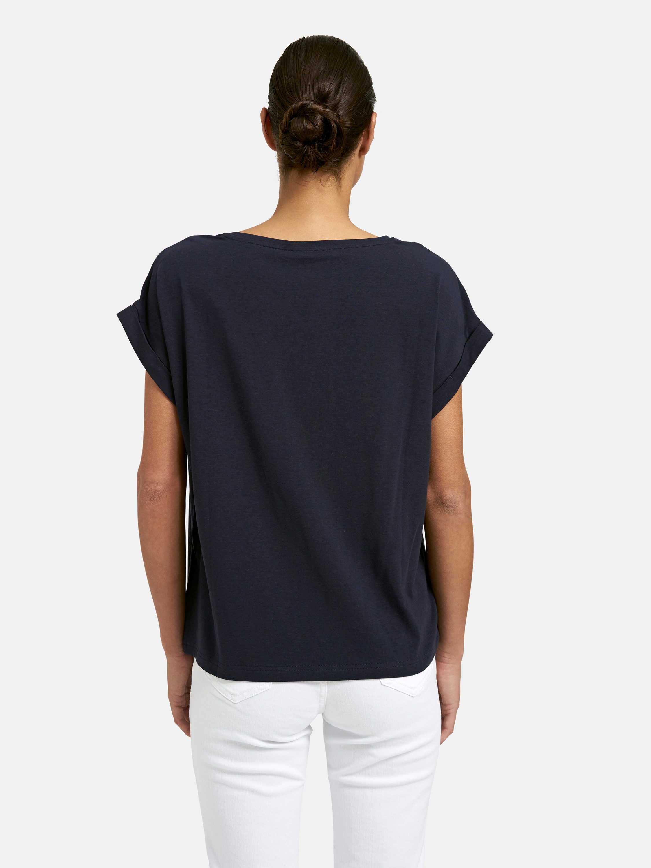 Smith & Soul T-Shirt mit Umschlagsaum, Rundhalsform