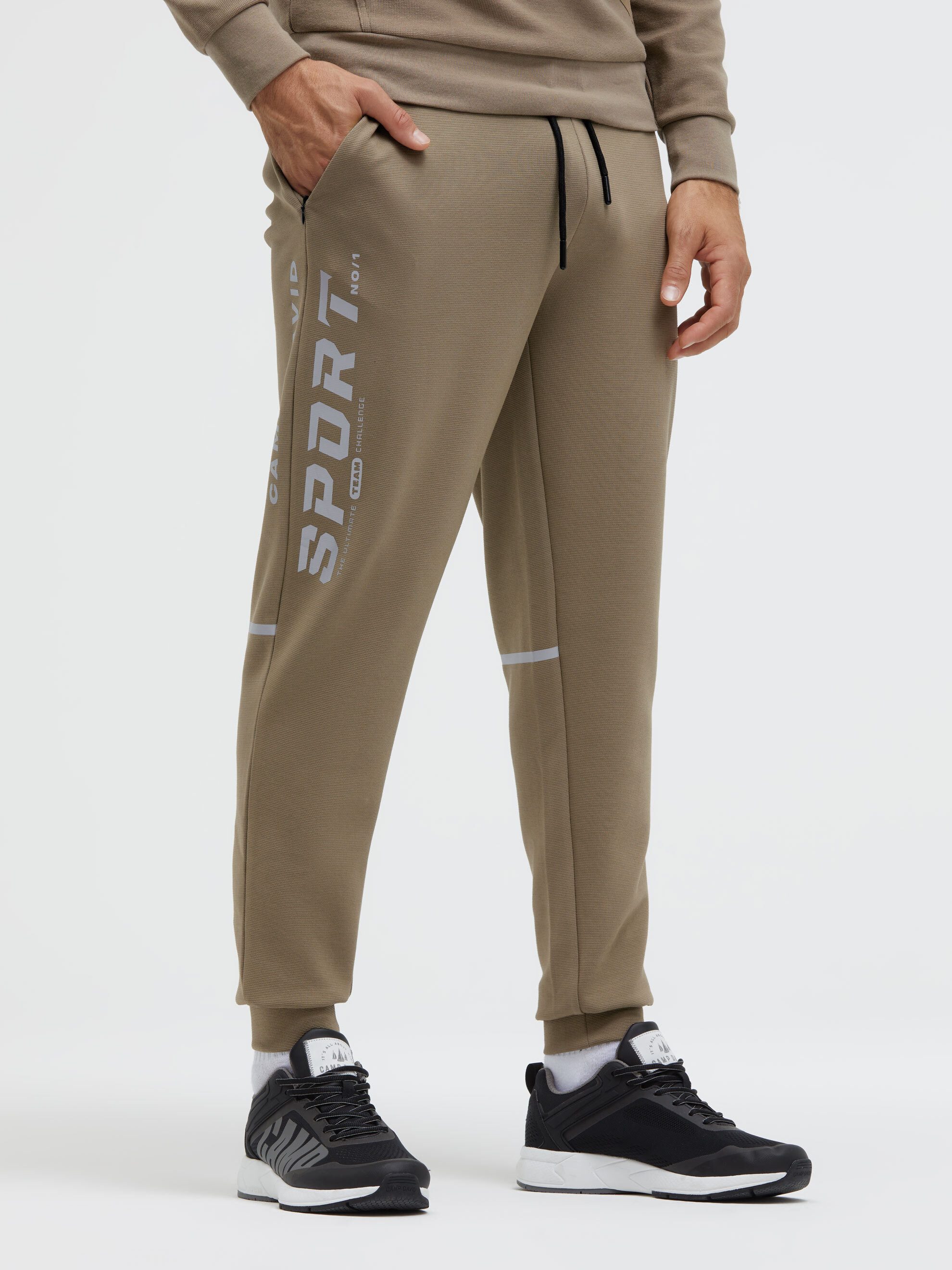 CAMP DAVID Sporthose mit Elastikbund und Kordel