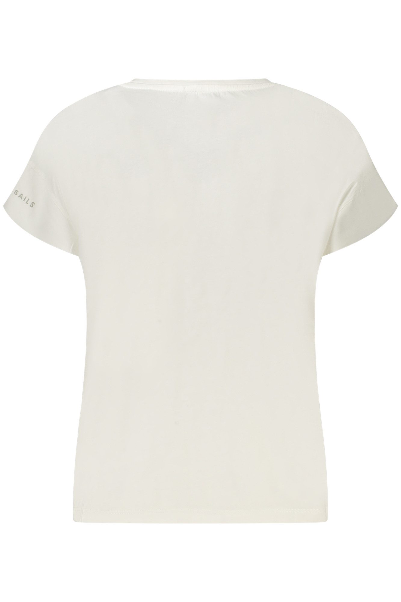 North Sails T-Shirt Weißes Damen-T-Shirt mit Reliefdruck und großem