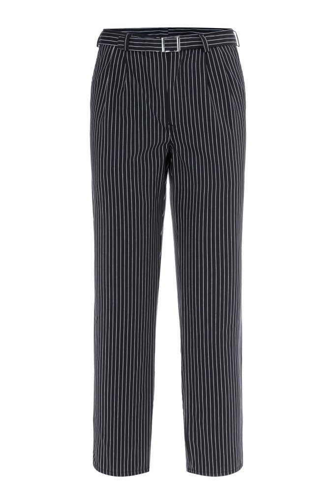 Karlowsky Fashion Arbeitshose KARLOWSKY Herren Kochhose JACK Schwarz/Weiß Nadelstreifen