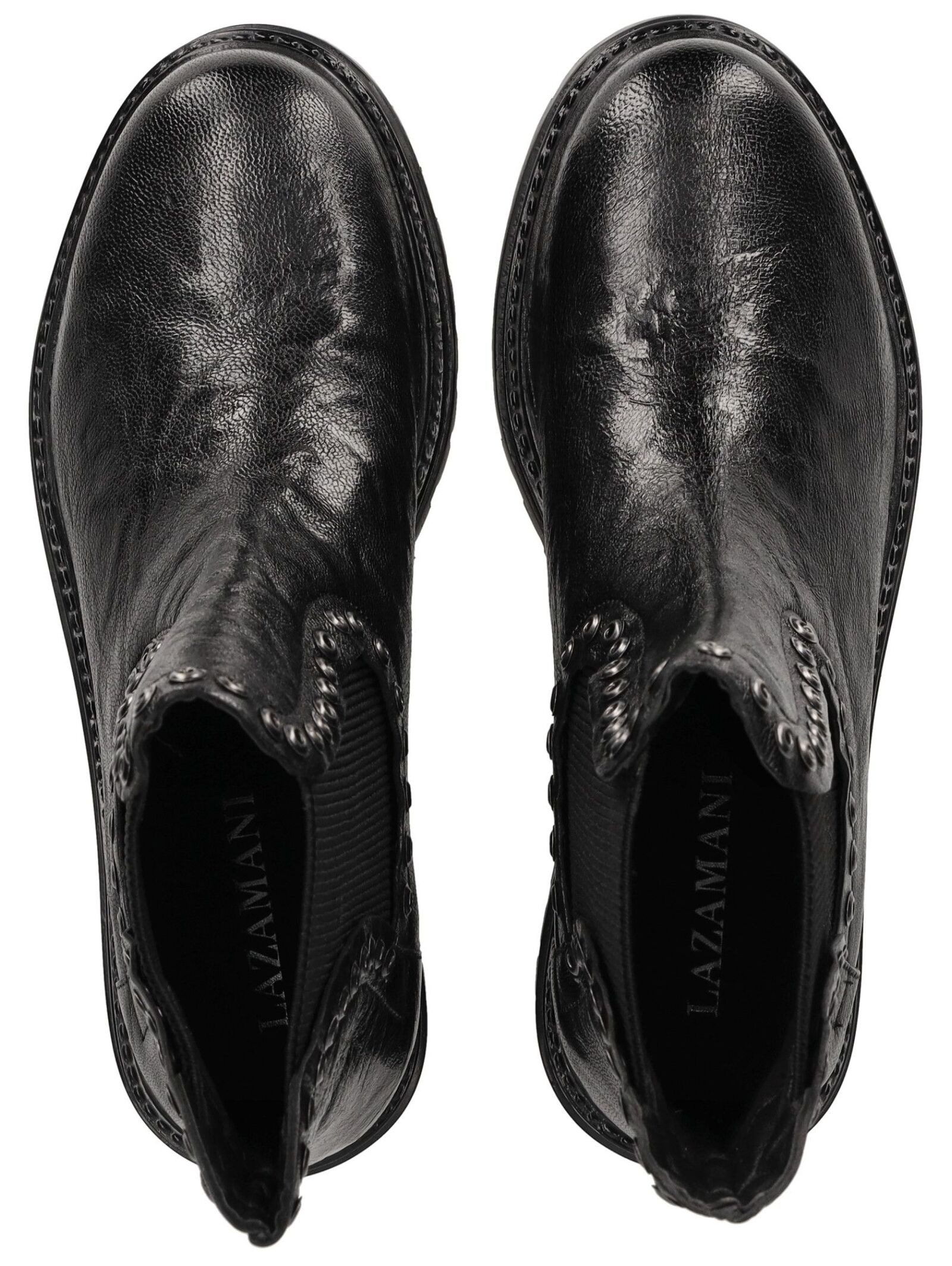 Lazamani Lazamani Stiefelette Leder/Textil Stiefelette