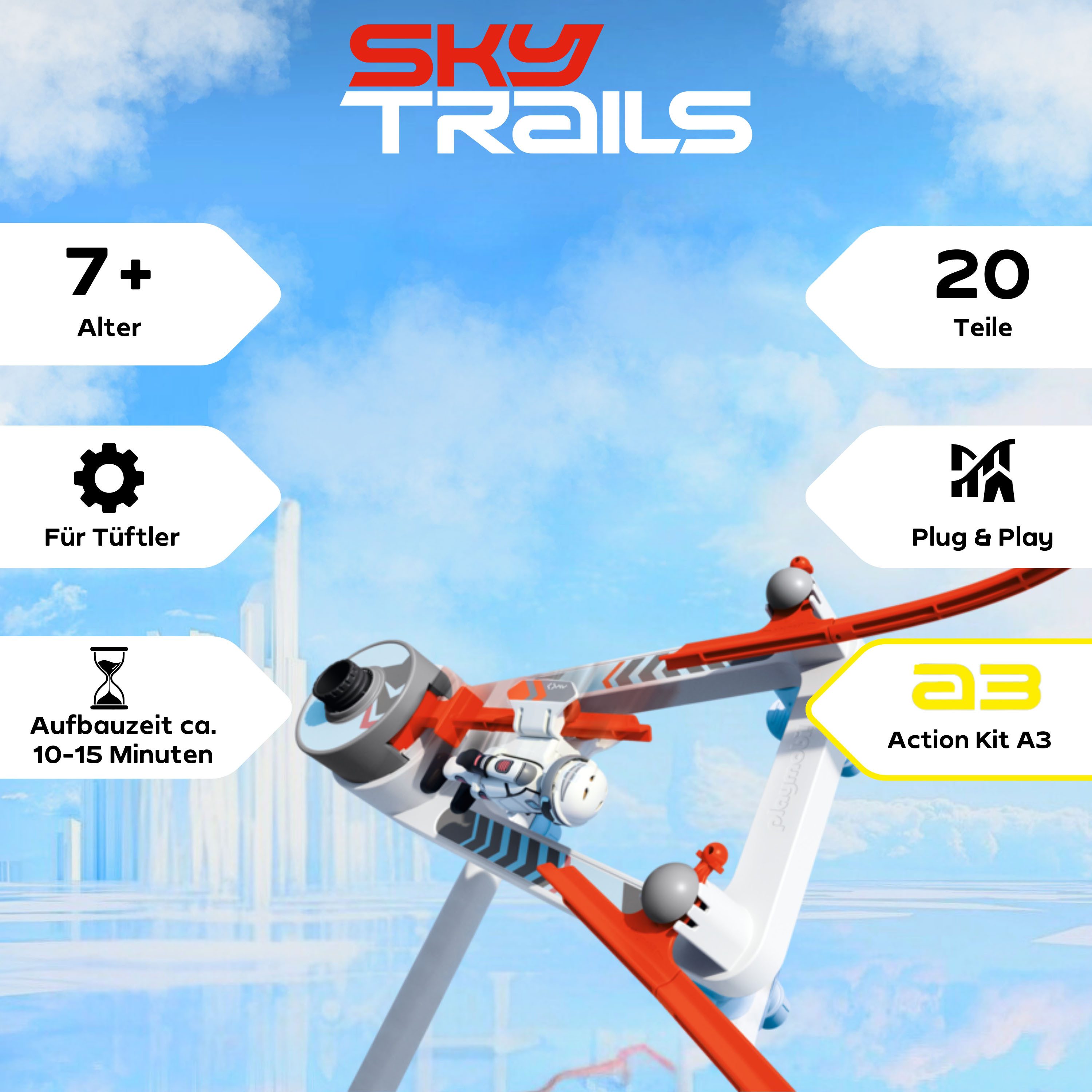 Playmobil® Flip Rail e1 (71971), Sky Trails Konstruktions-Spielset, (20 St) günstig online kaufen
