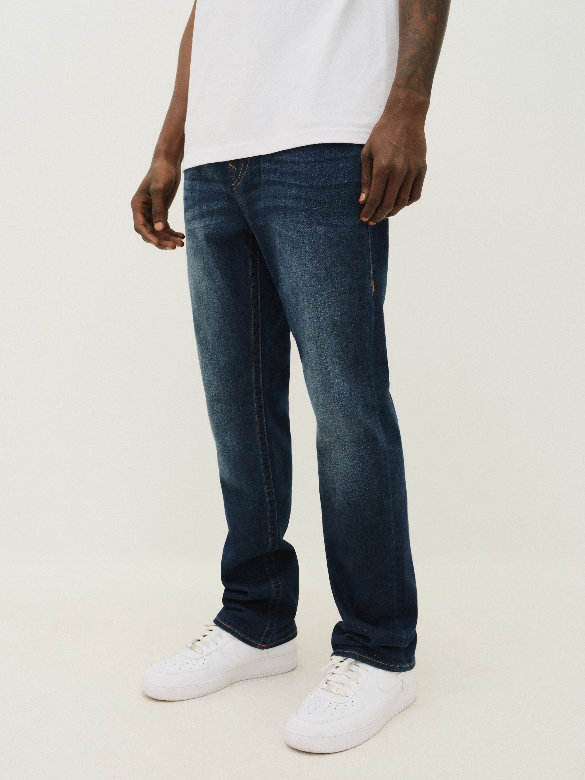 True Religion Straight-Jeans RICKY SN FLAP Baumwollmischung, straight fit