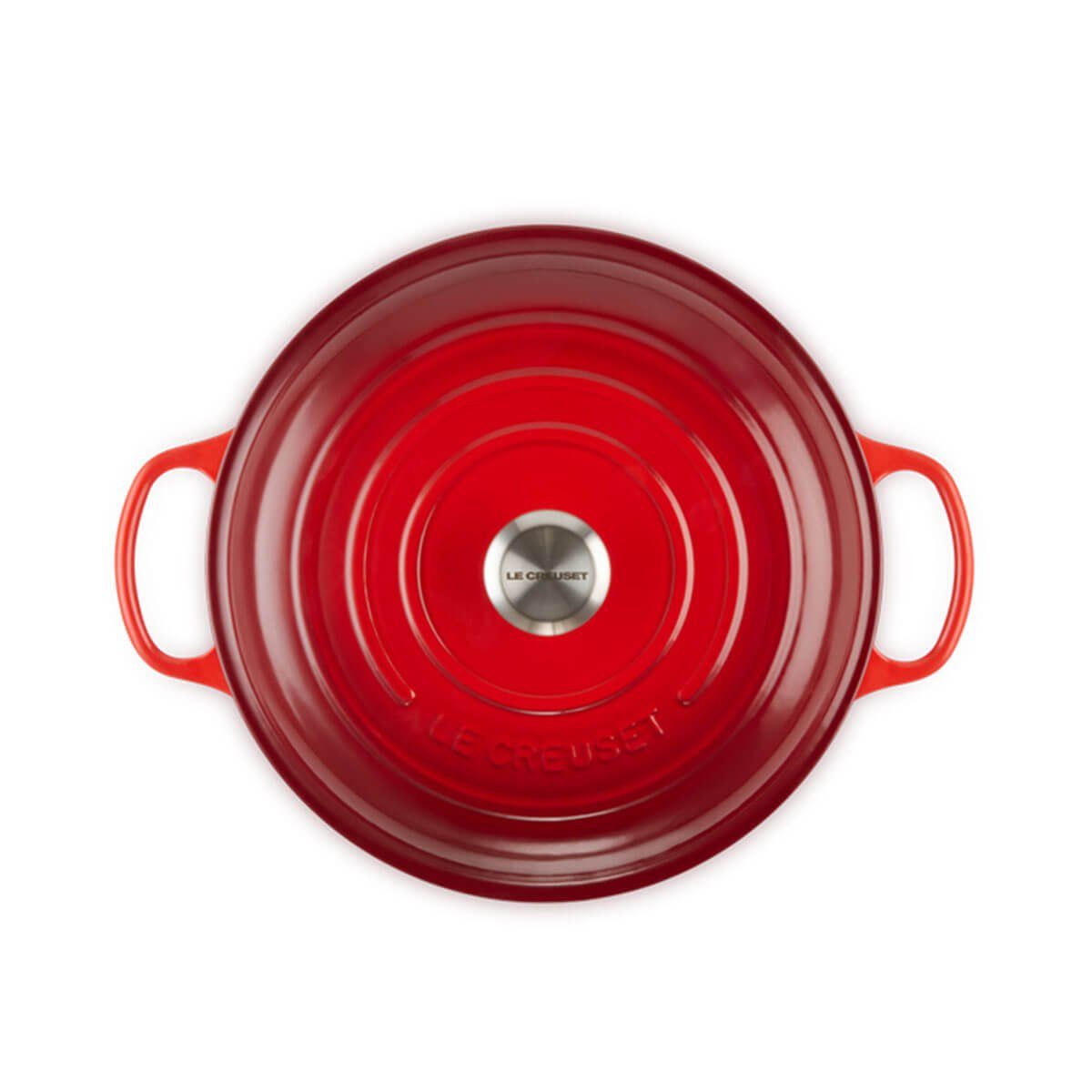 LE CREUSET Bräter Le kirschrot Gourmet-Profitopf cm 30 Creuset Signature