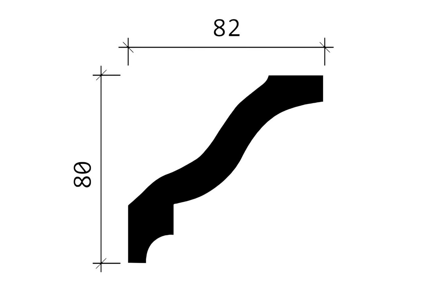 Thumbnail - Profhome Deckenleiste 1 MUSTERSTÜCK S-150144 10 cm MUSTER der Eckleiste Zierleiste, Polyurethan Hartschaum, 1-St., 1 MUS...
