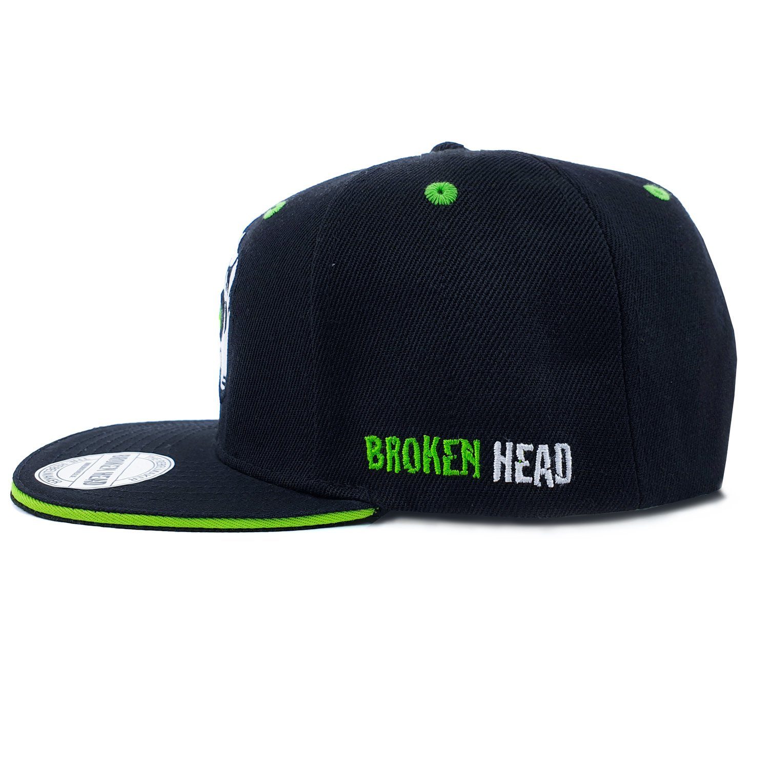 Broken Head Snapback Cap Strike Back aggressiver Totenschädel