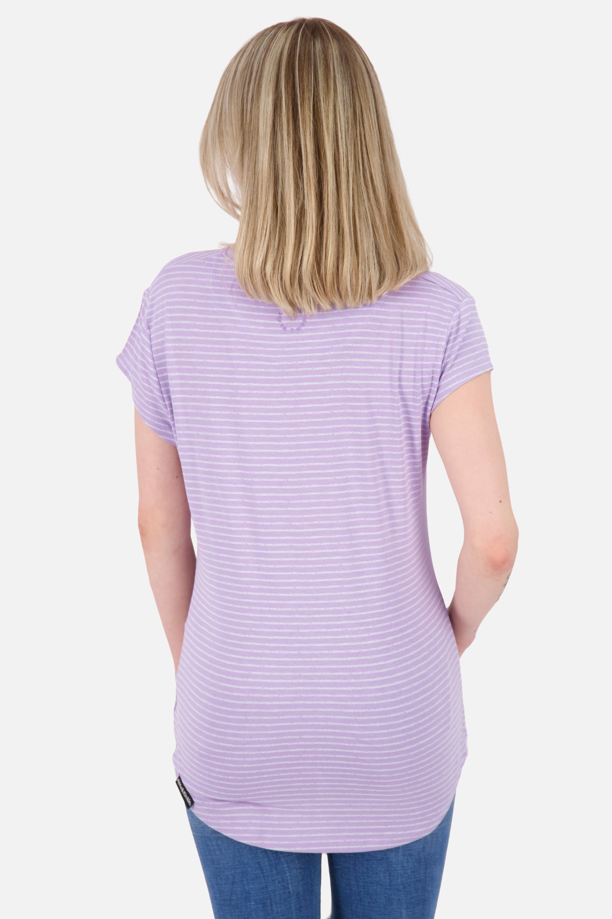 Alife & Shirt Z Shirt lavender digital Rundhalsshirt Kurzarmshirt, Damen Kickin MimmyAK