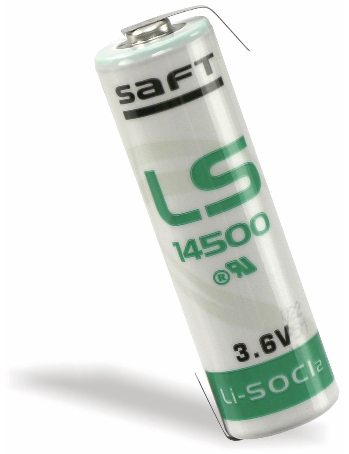 SAFT Lithium-Batterie 14500-CNR Batterie AA, LS mit Saft