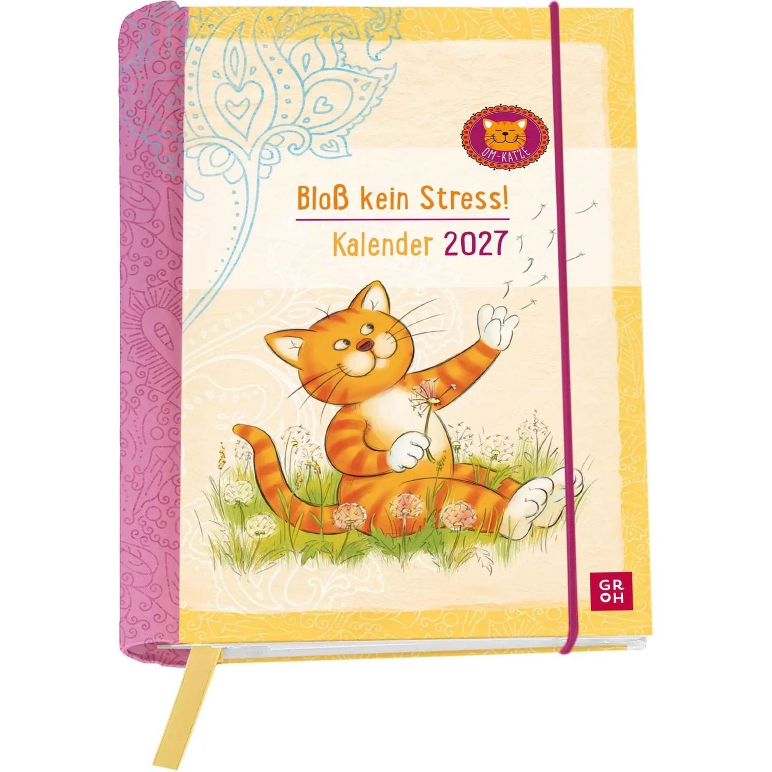 Taschenkalender Buchkalender 2027: Om-Katze: Bloß kein Stress!