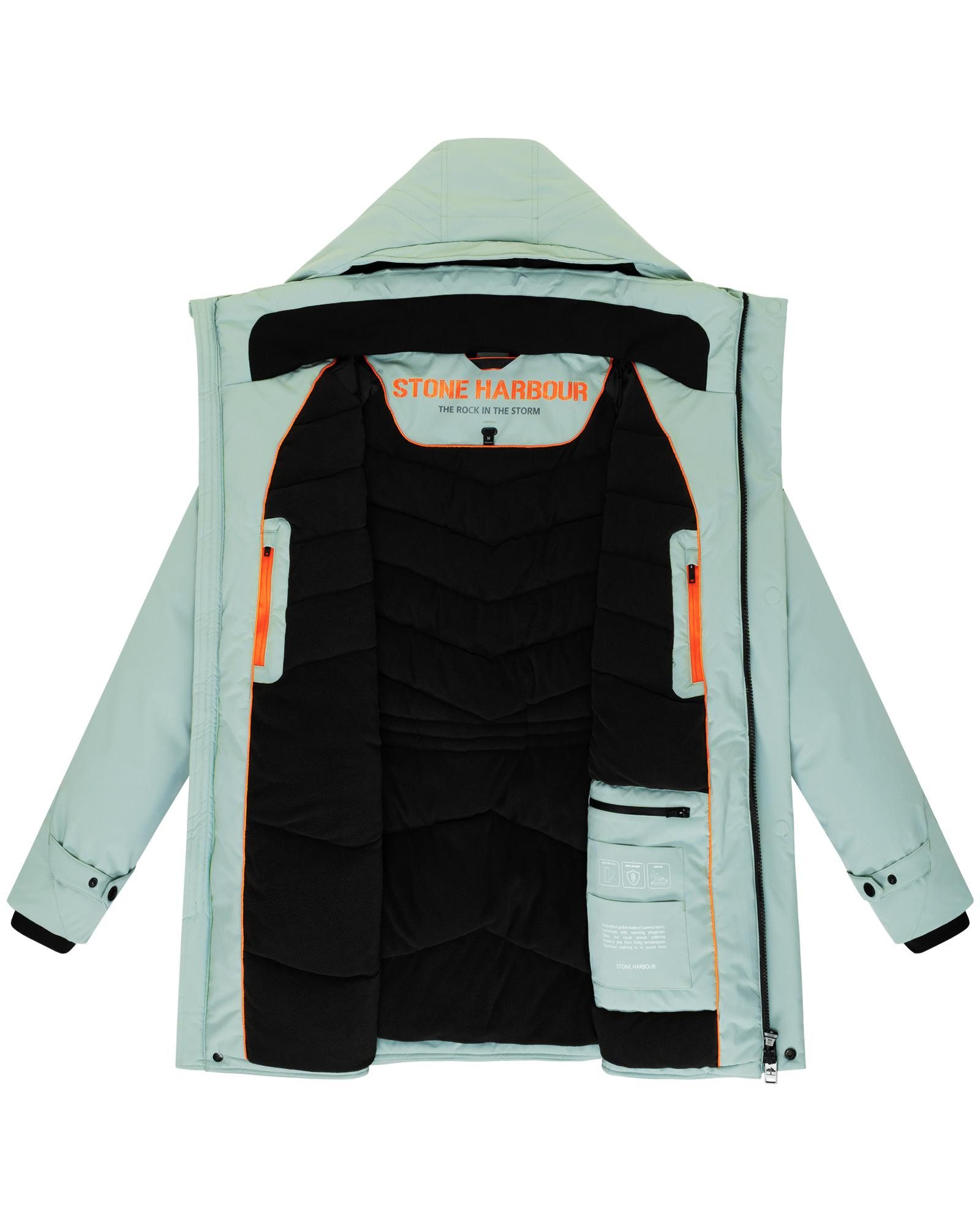 Stone Harbour Wintermantel Emriis XX Warmer Herren Mantel mit Magnet-Knöpfen