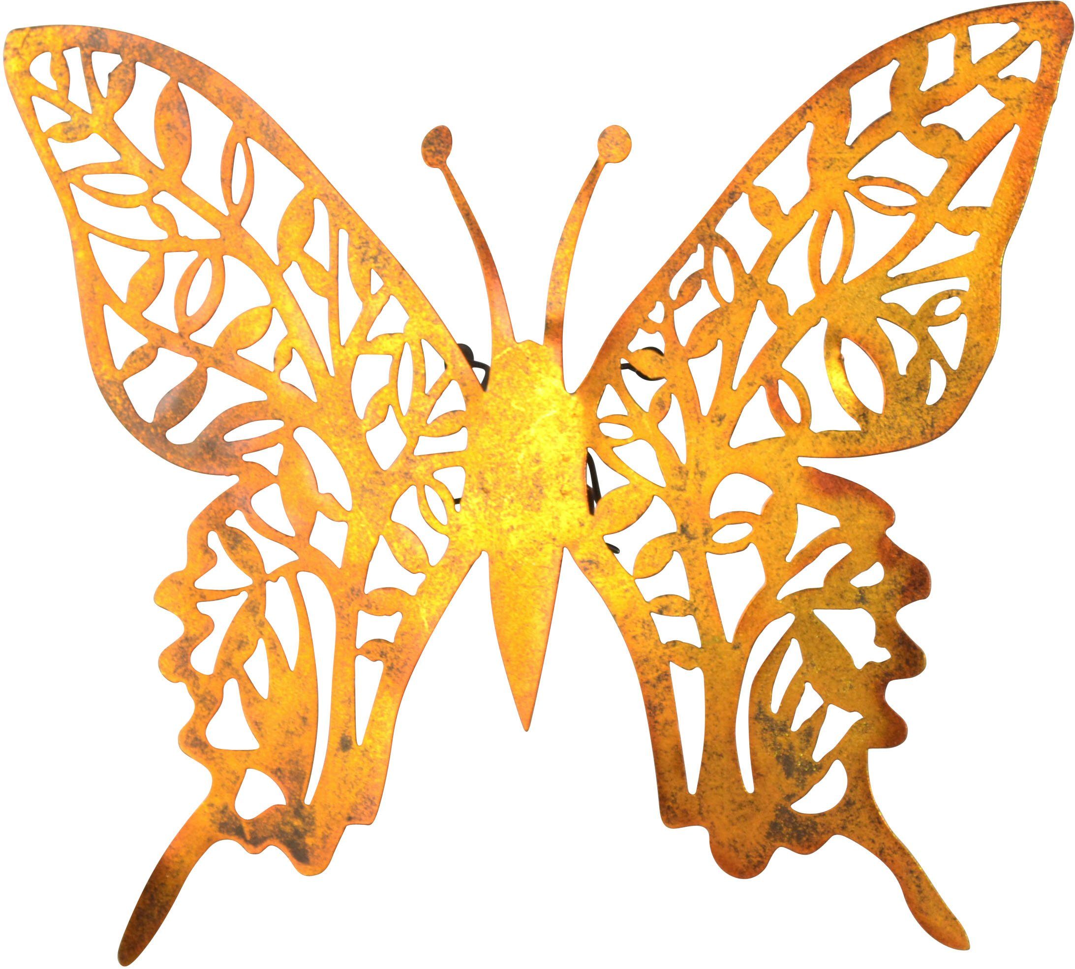 pajoma® Wanddekoobjekt Wanddekoration (1 St), Großer Schmetterling in gold