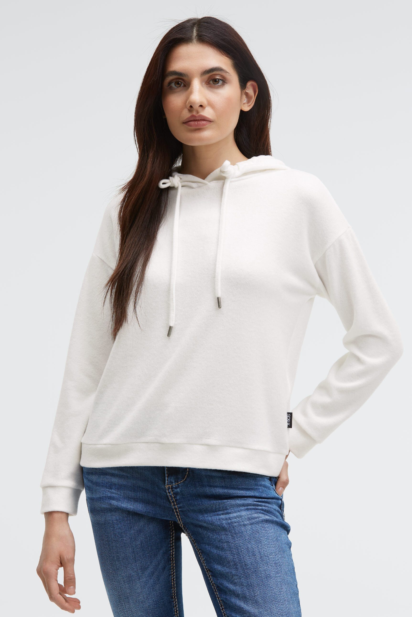 SOCCX Kapuzenpullover aus Flauschstrick