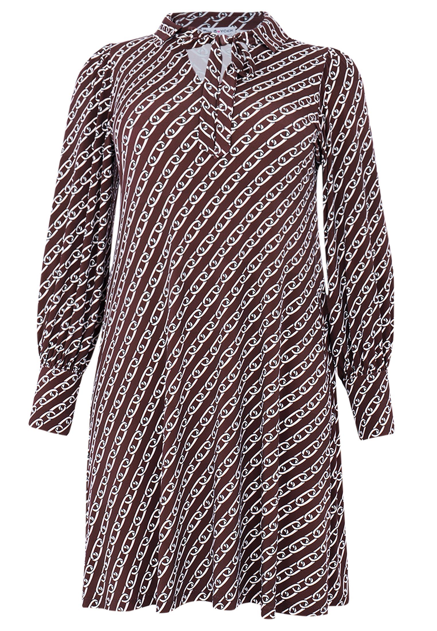 YOEK A-Linien-Kleid Damen Kleid Große Größen mit langen Ärmeln günstig online kaufen