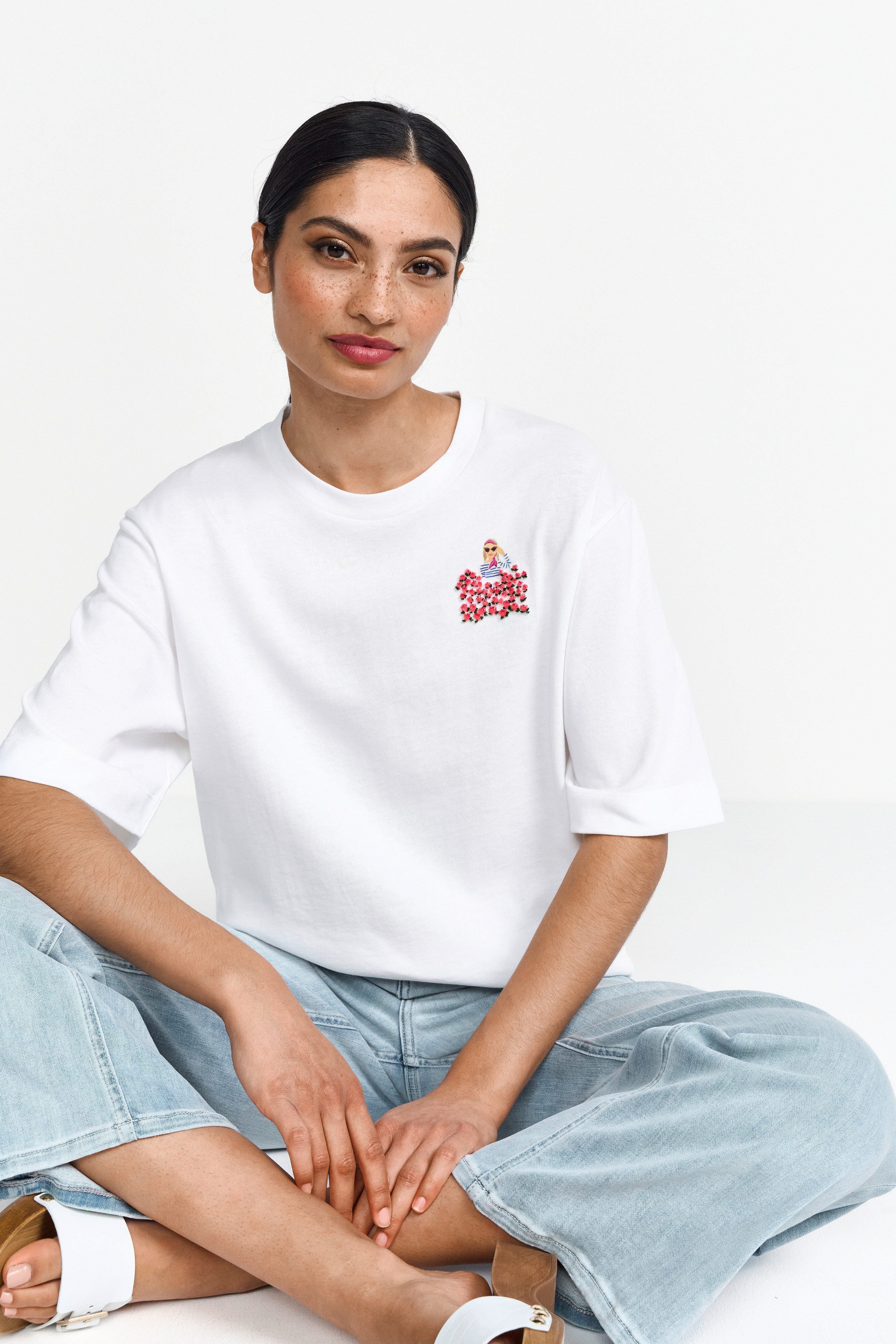 RICHROYAL Kurzarmshirt Mit Rundhalsausschnitt günstig online kaufen