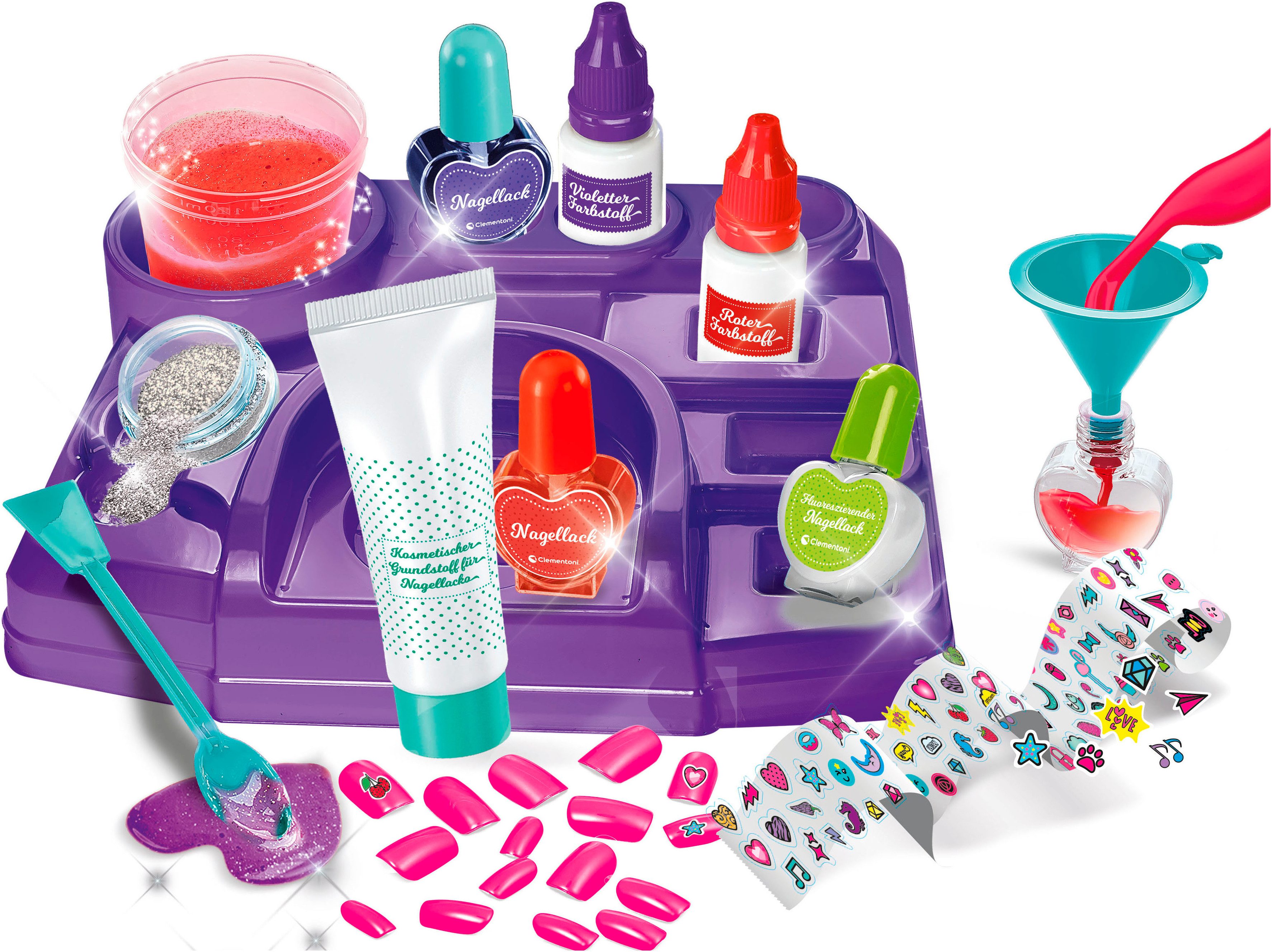 Clementoni® Experimentierkasten Galileo Lab, Mein Nagelpflege-Set, Made in Europe