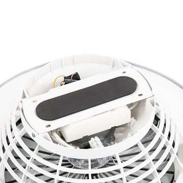 etc-shop Deckenventilator, Deckenventilator LED Deckenleuchte 3-Stufen Fernbedienung weiß D 47 cm