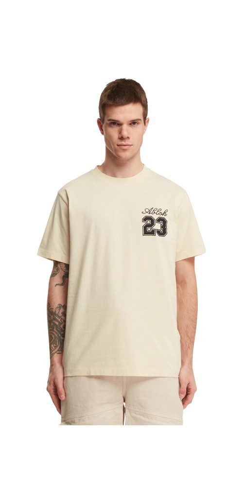 OFF-WHITE Print-Shirt Off-White 23 Skate Logo T-Shirt Beige Herren